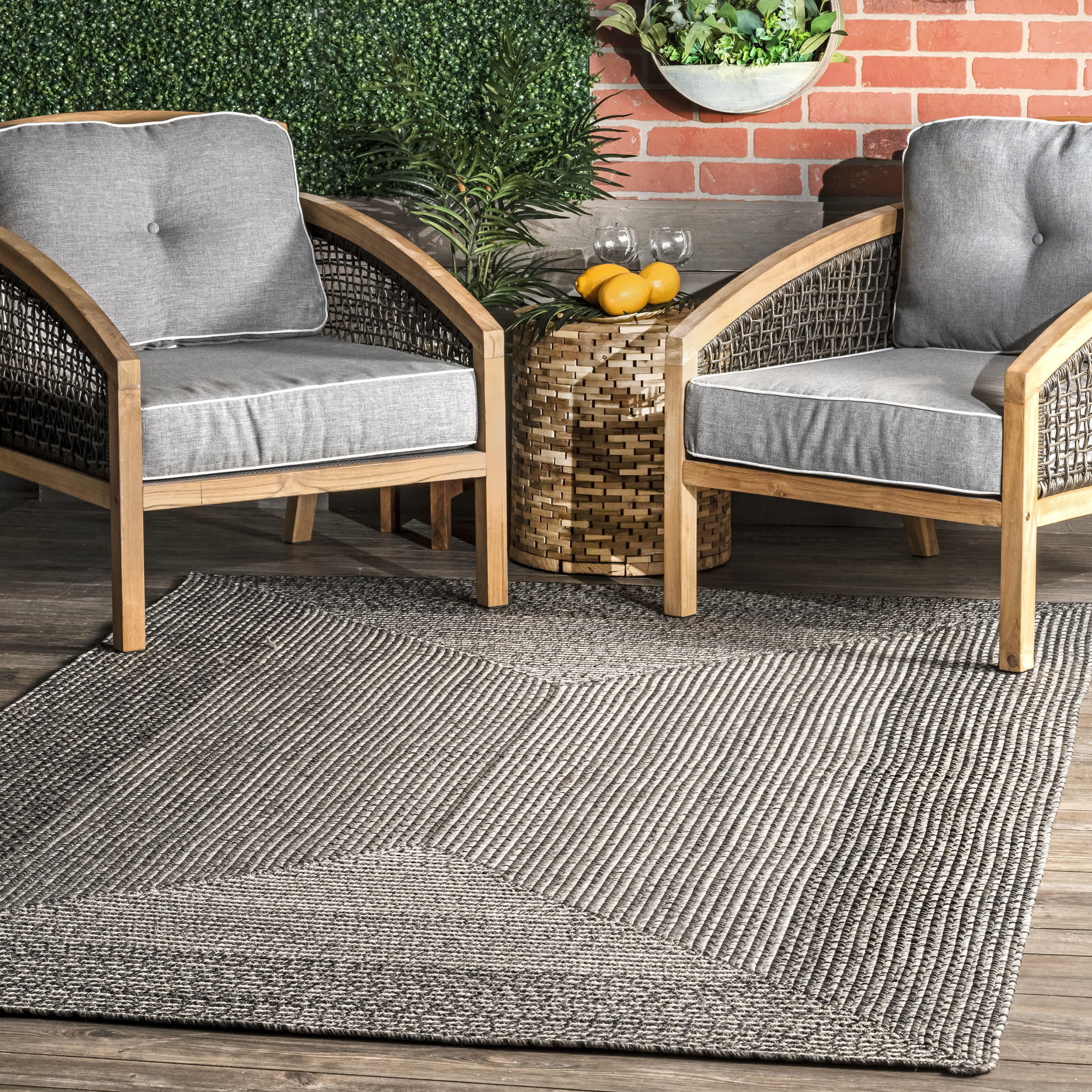 Jayda Braided Ombre Indoor/Outdoor Area Rug - Image 11