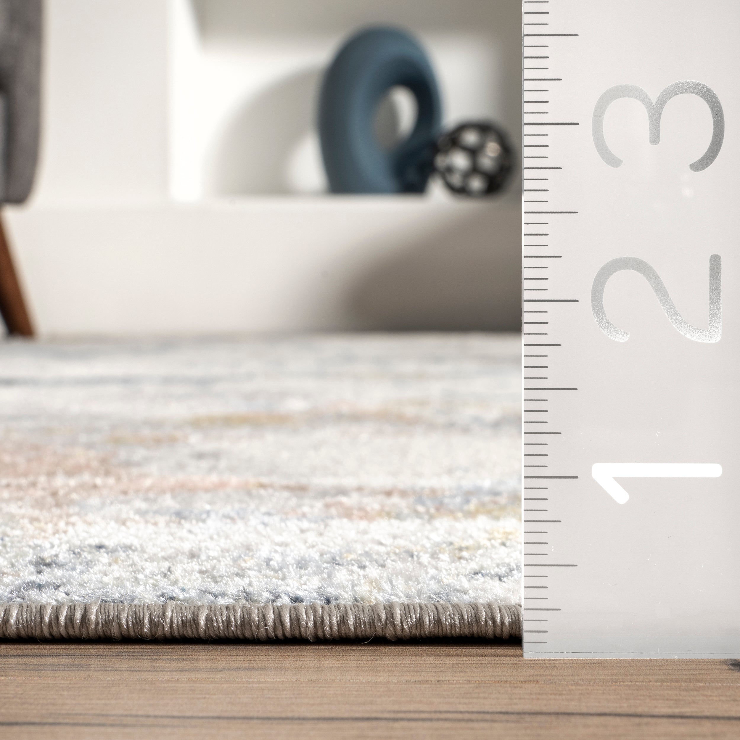 Luca Abstract Splatter Machine Washable Area Rug - Image 3
