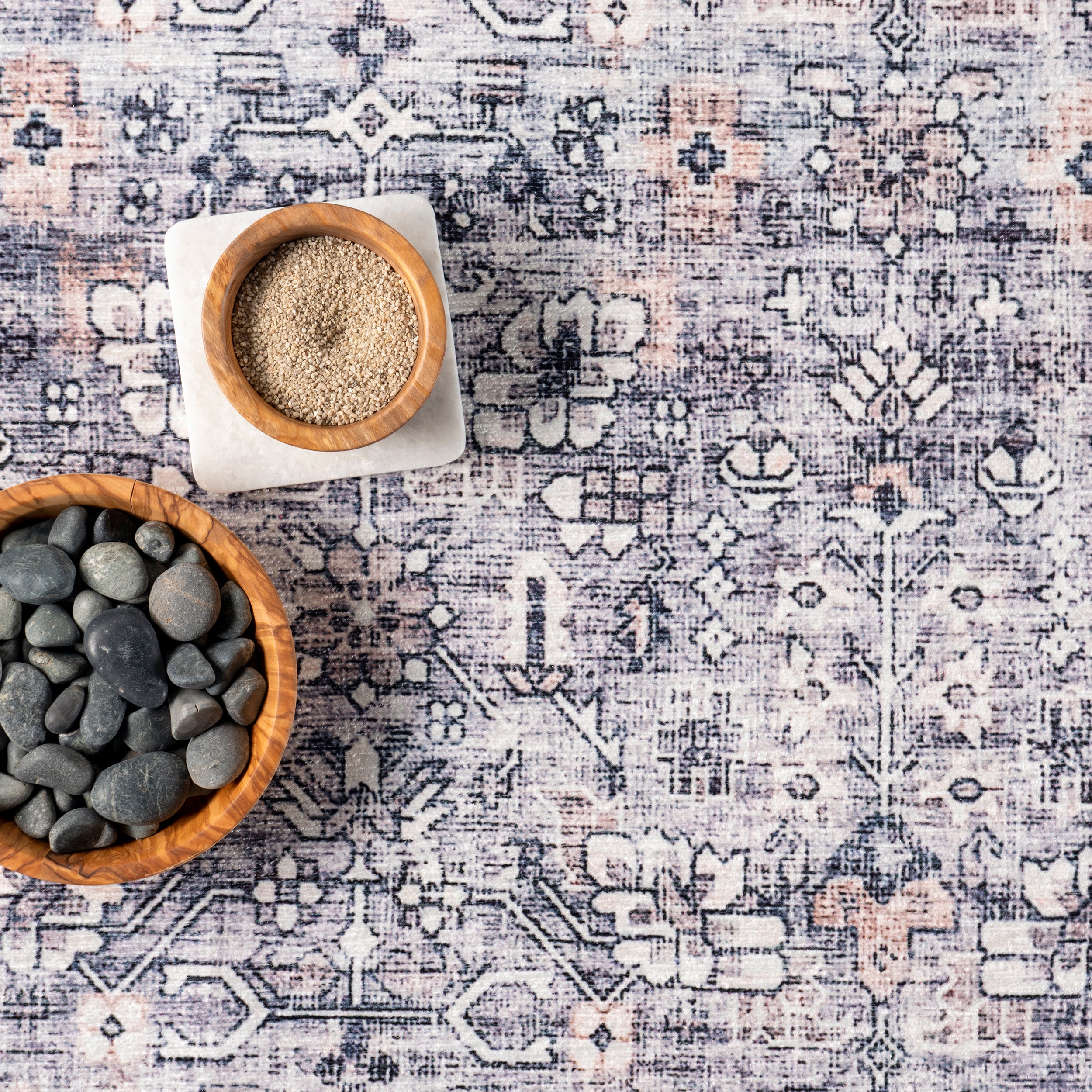 Indy Vintage Stain-Resistant Machine Washable Area Rug - Image 6