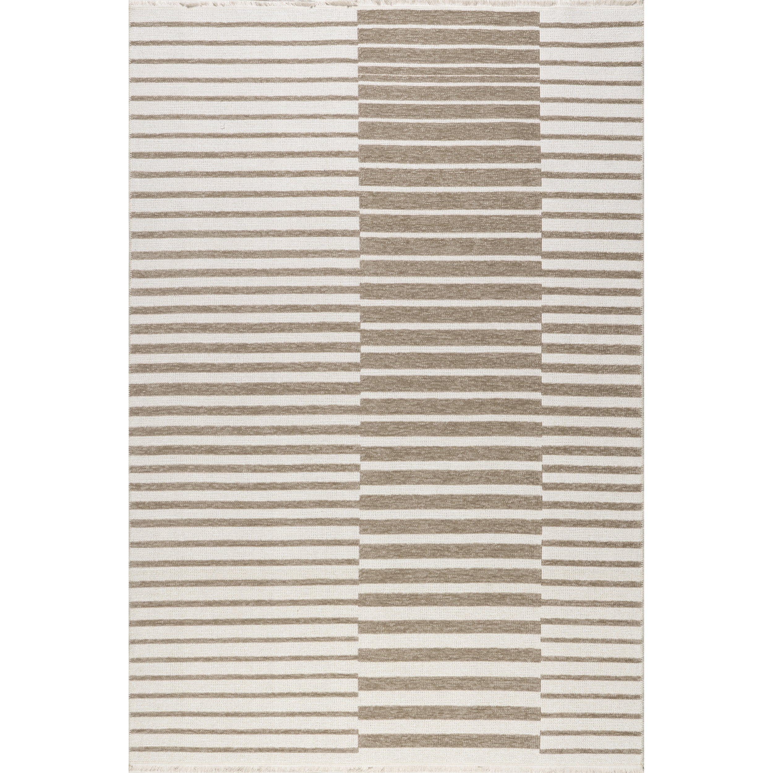 Mirielle Striped Machine Washable Area Rug