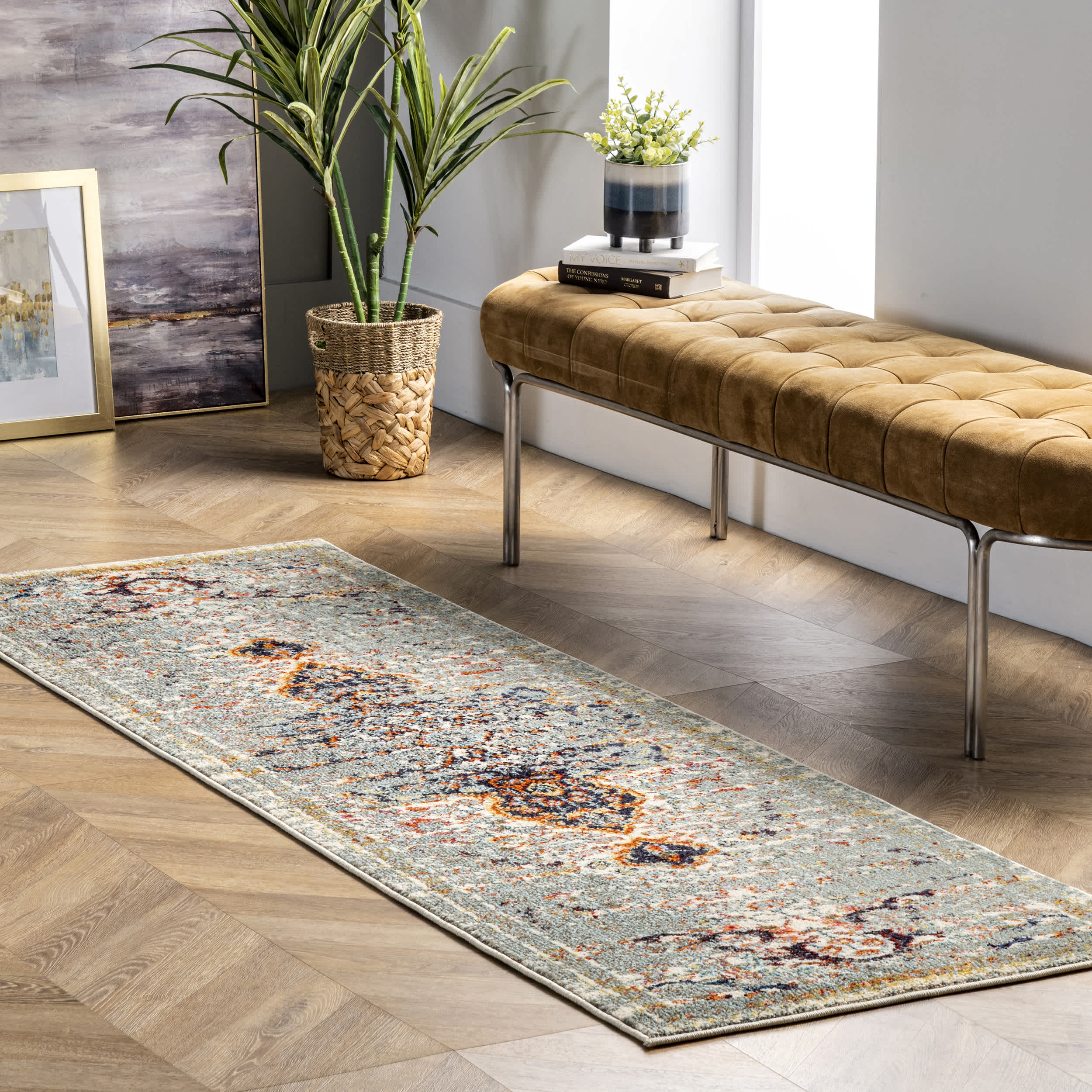 Distressed Persian Sarita Area Rug - Image 10