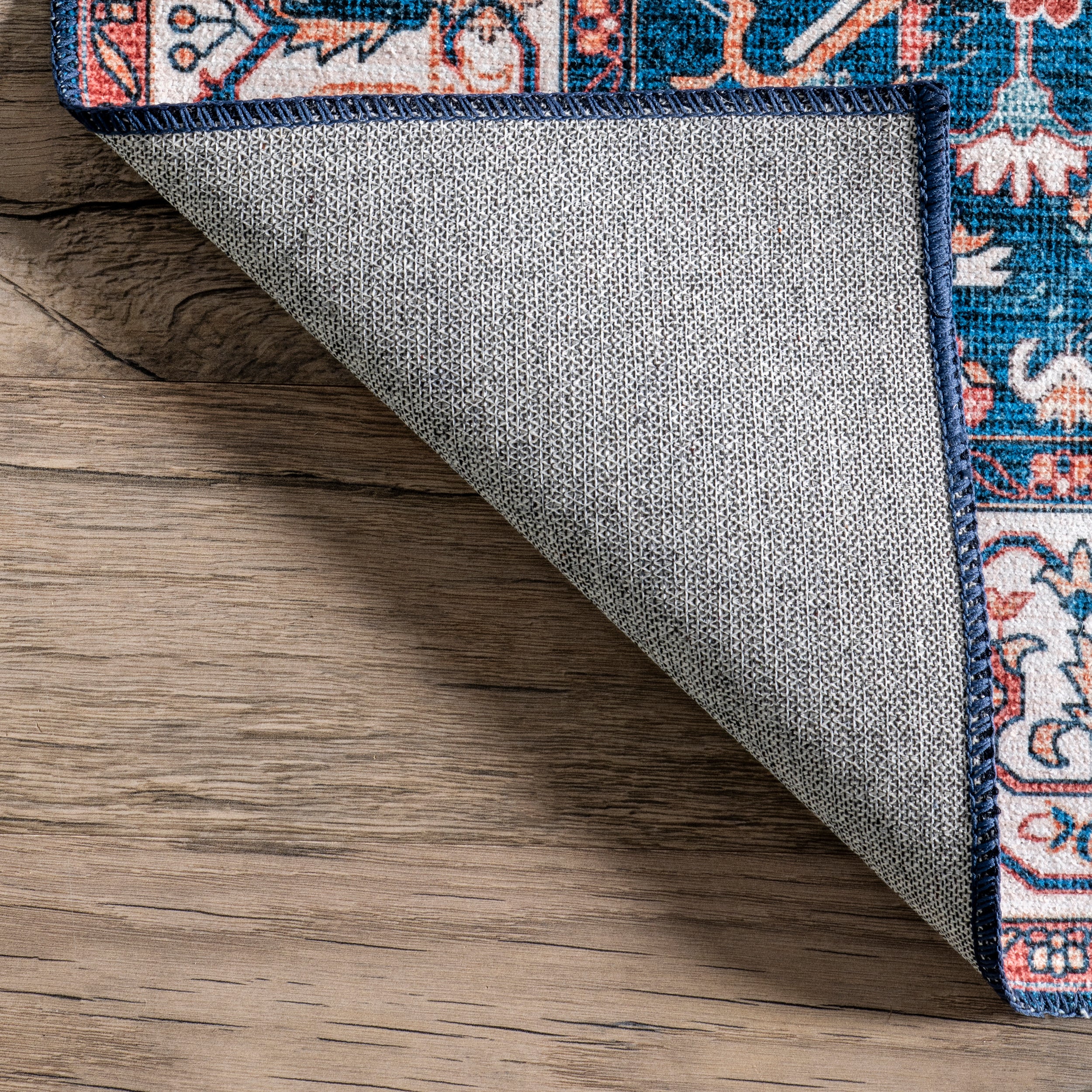 Brielle Machine Washable Vintage Medallion Area Rug - Image 29