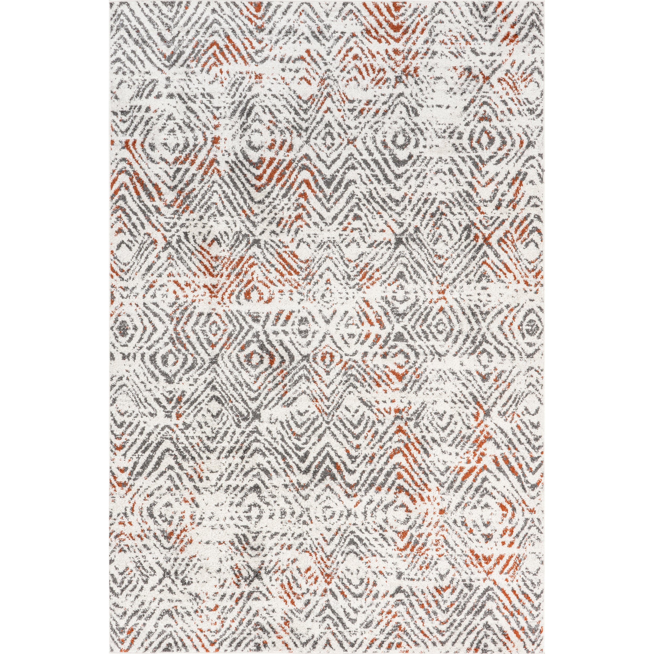 Cathrine Geometric Distressed Area Rug