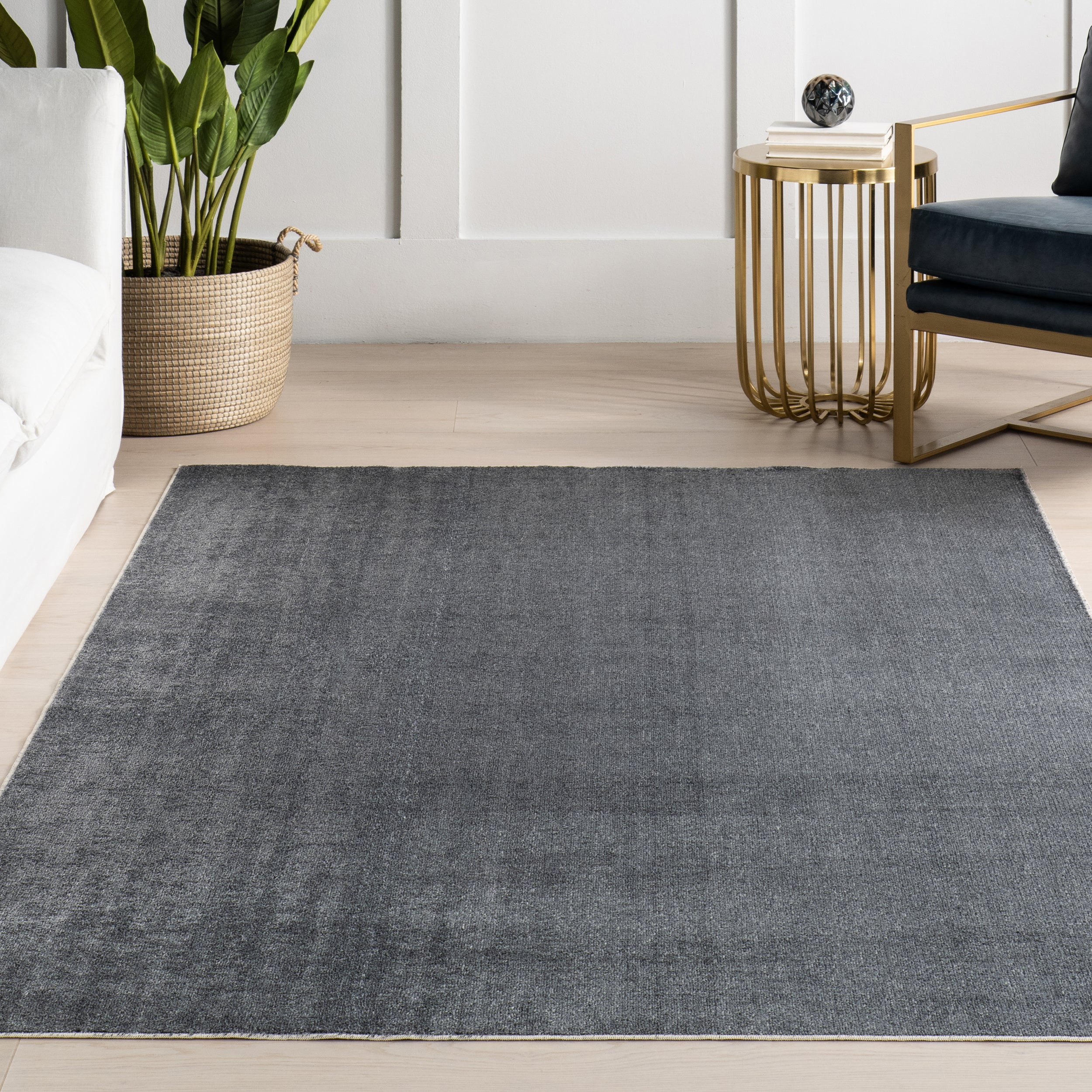 Argelia Solid Machine Washable Area Rug - Image 17