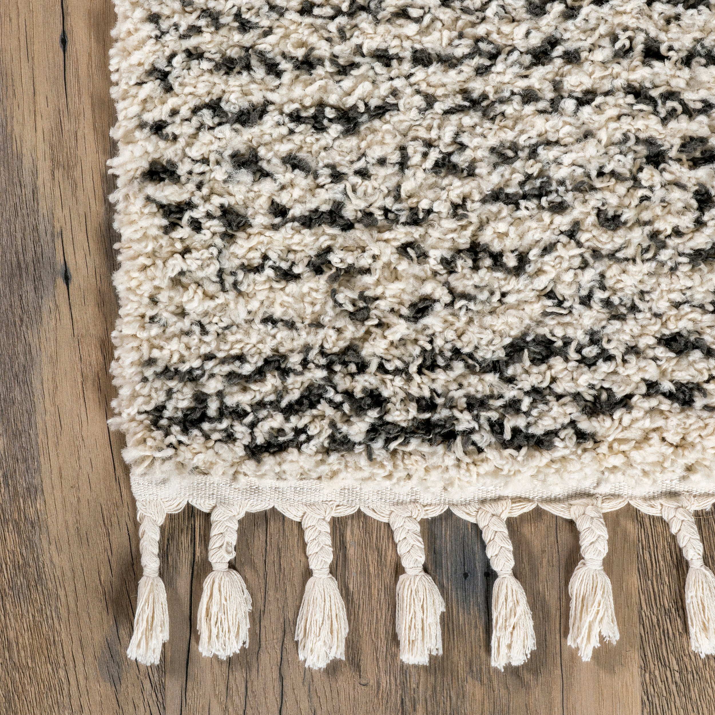 Bria Moroccan Shag Tasseled Area Rug - Image 5
