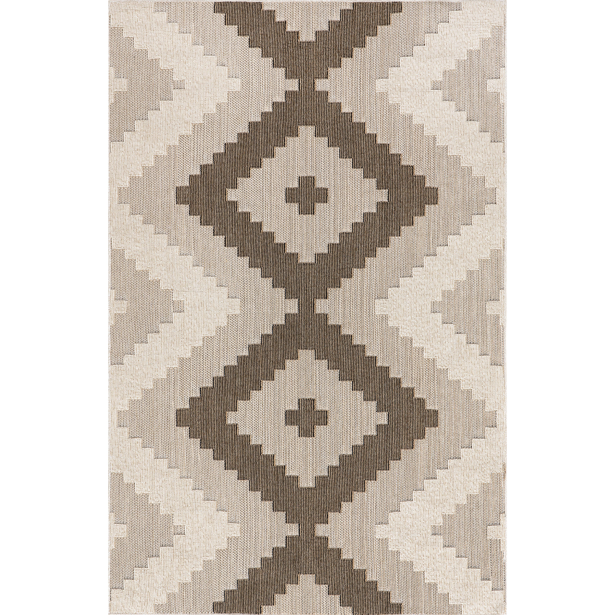 Teisha Tribal Diamond Indoor/Outdoor Area Rug