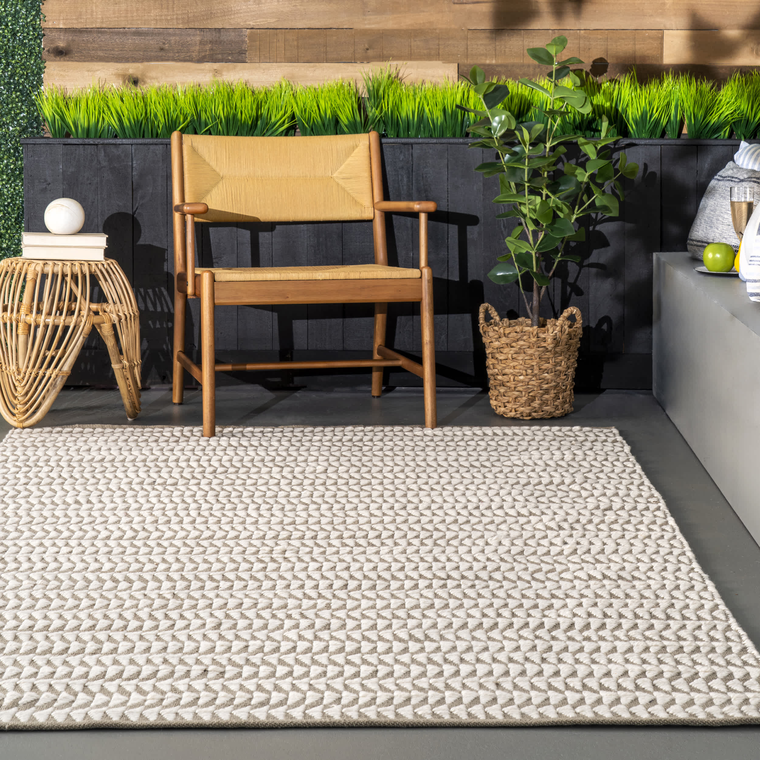 Outdoor Striped Yasmin Area Rug - Image 8