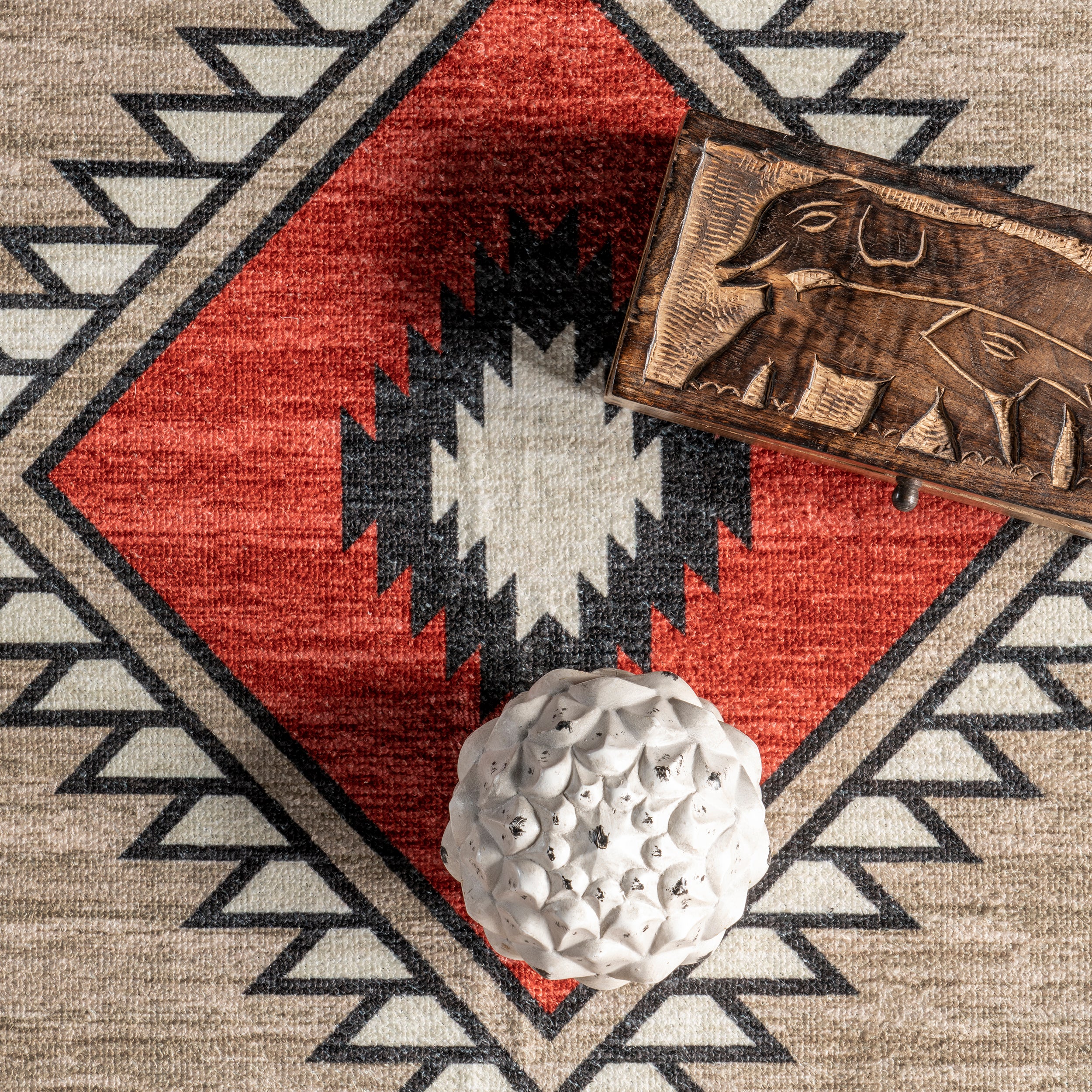 Imelda Aztec Machine Washable Area Rug - Image 6
