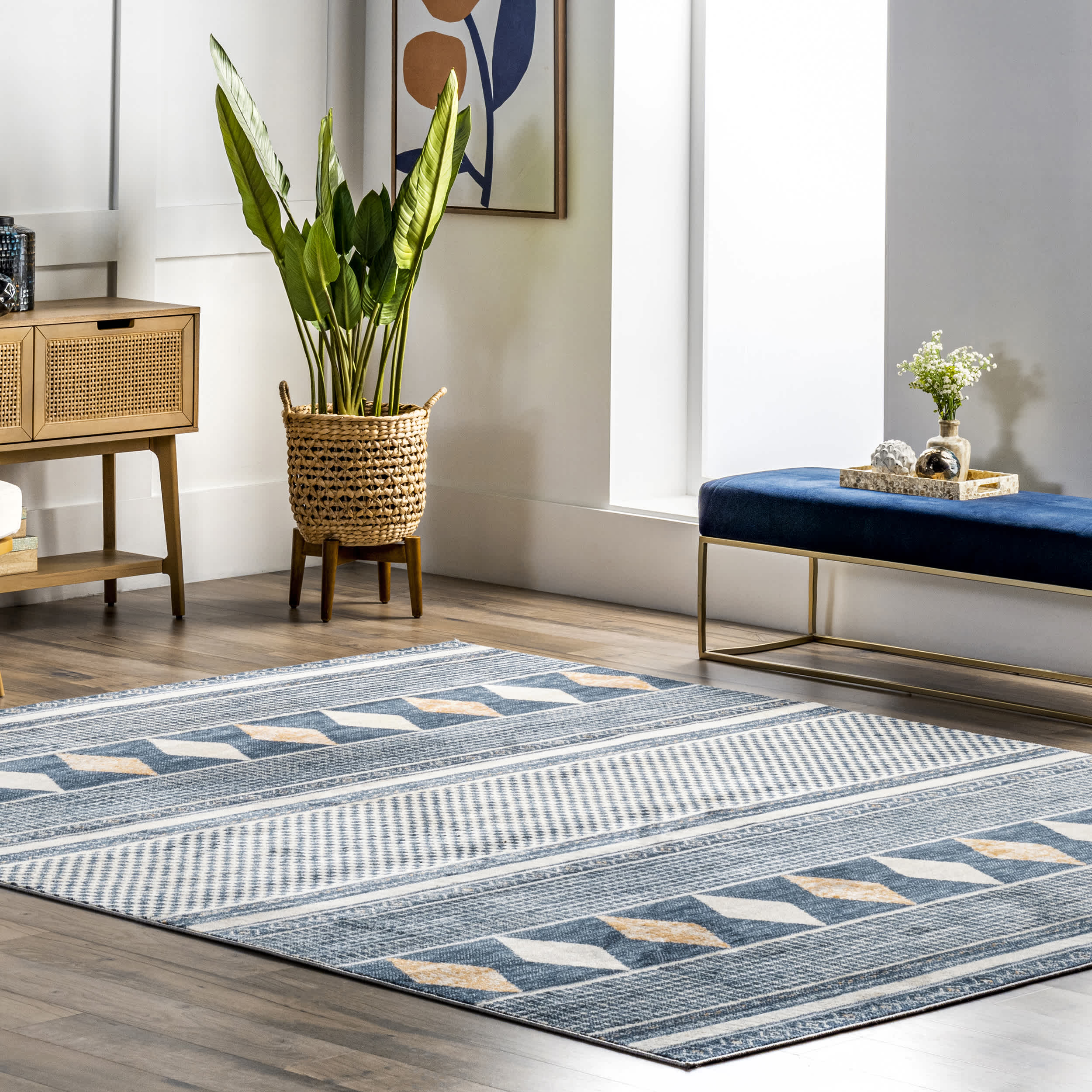 Harper Mosaic Tribal Stripes Area Rug - Image 7