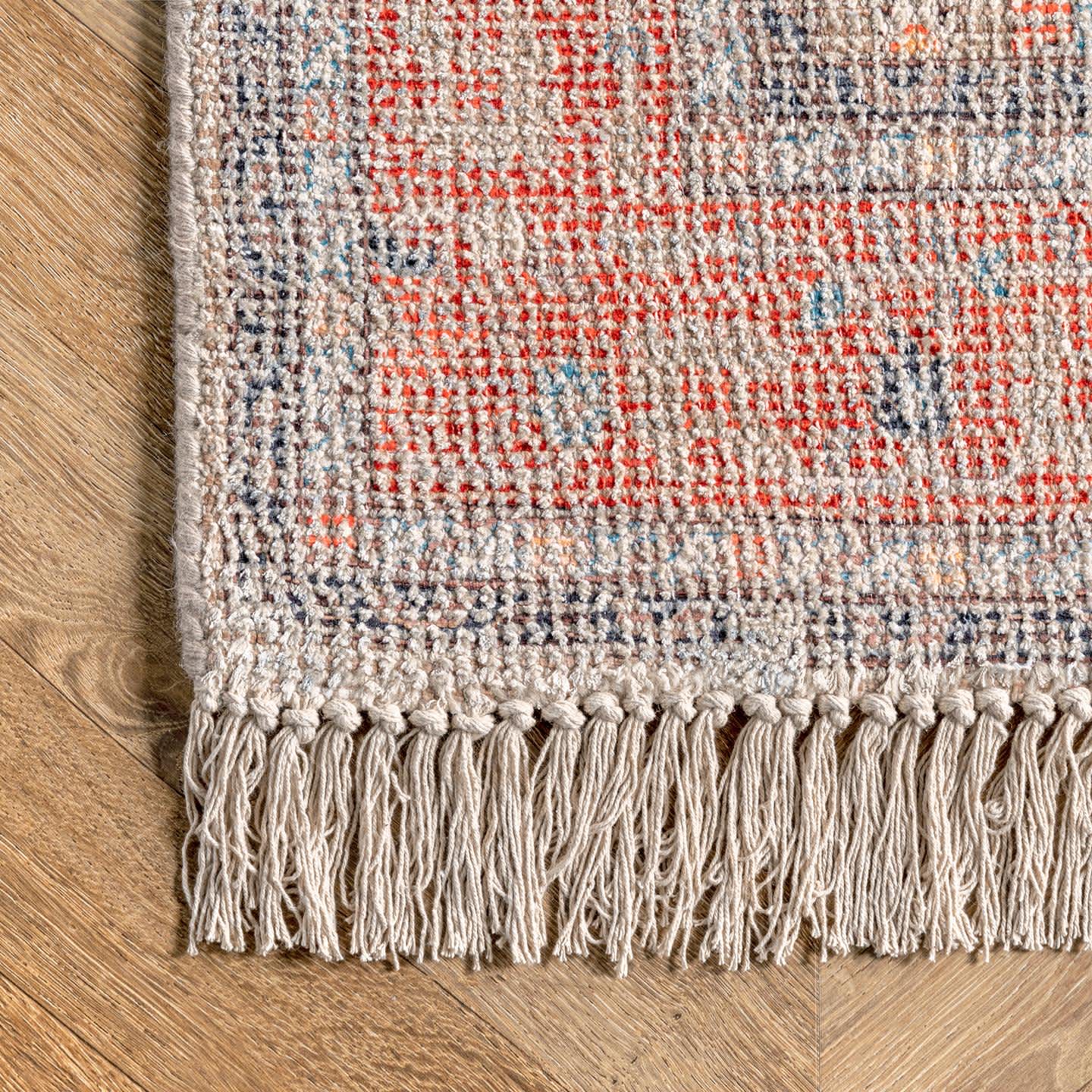 Lottie Floral Medallion Tassel Area Rug - Image 5