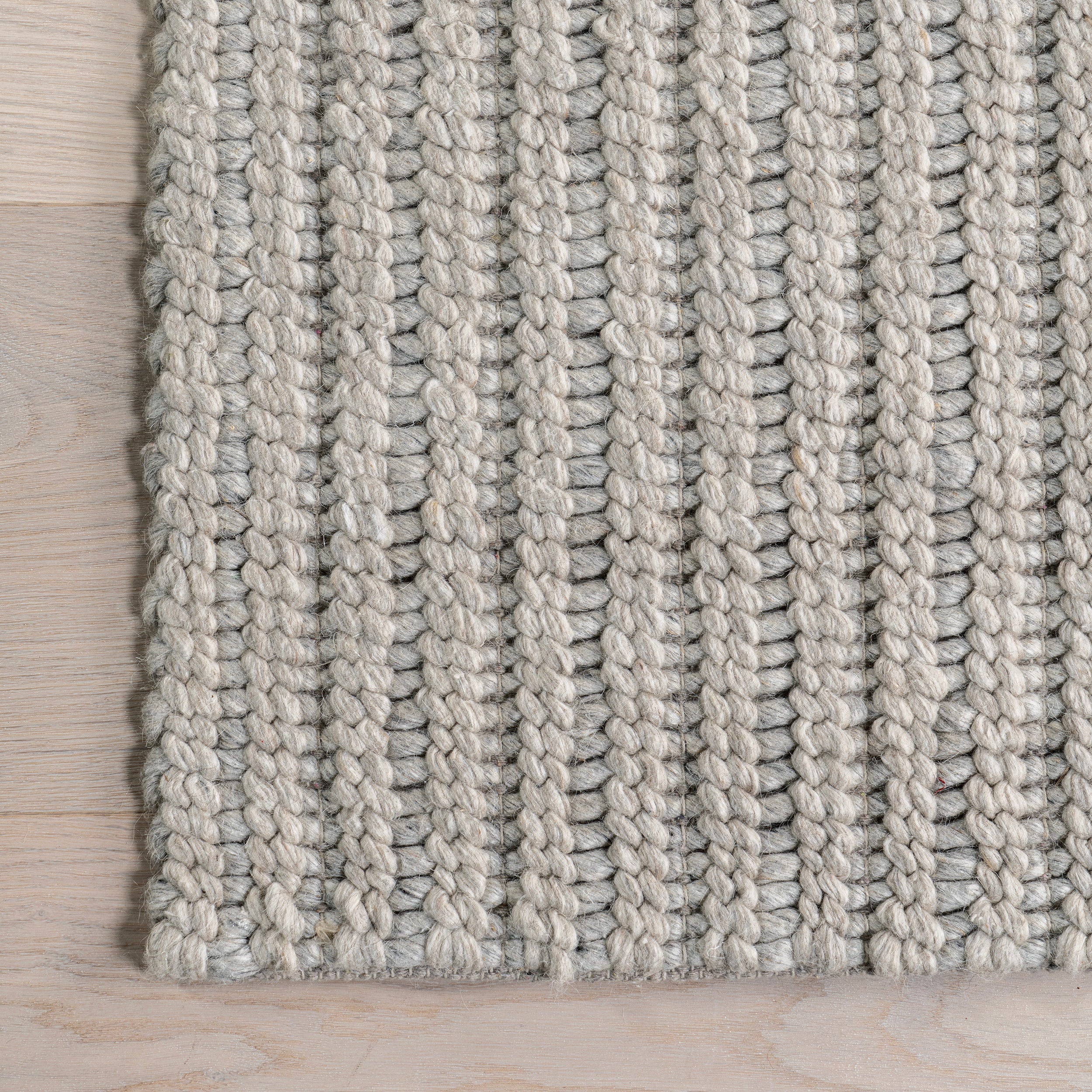 Aaleigha Casual Striped Wool Area Rug - Image 5