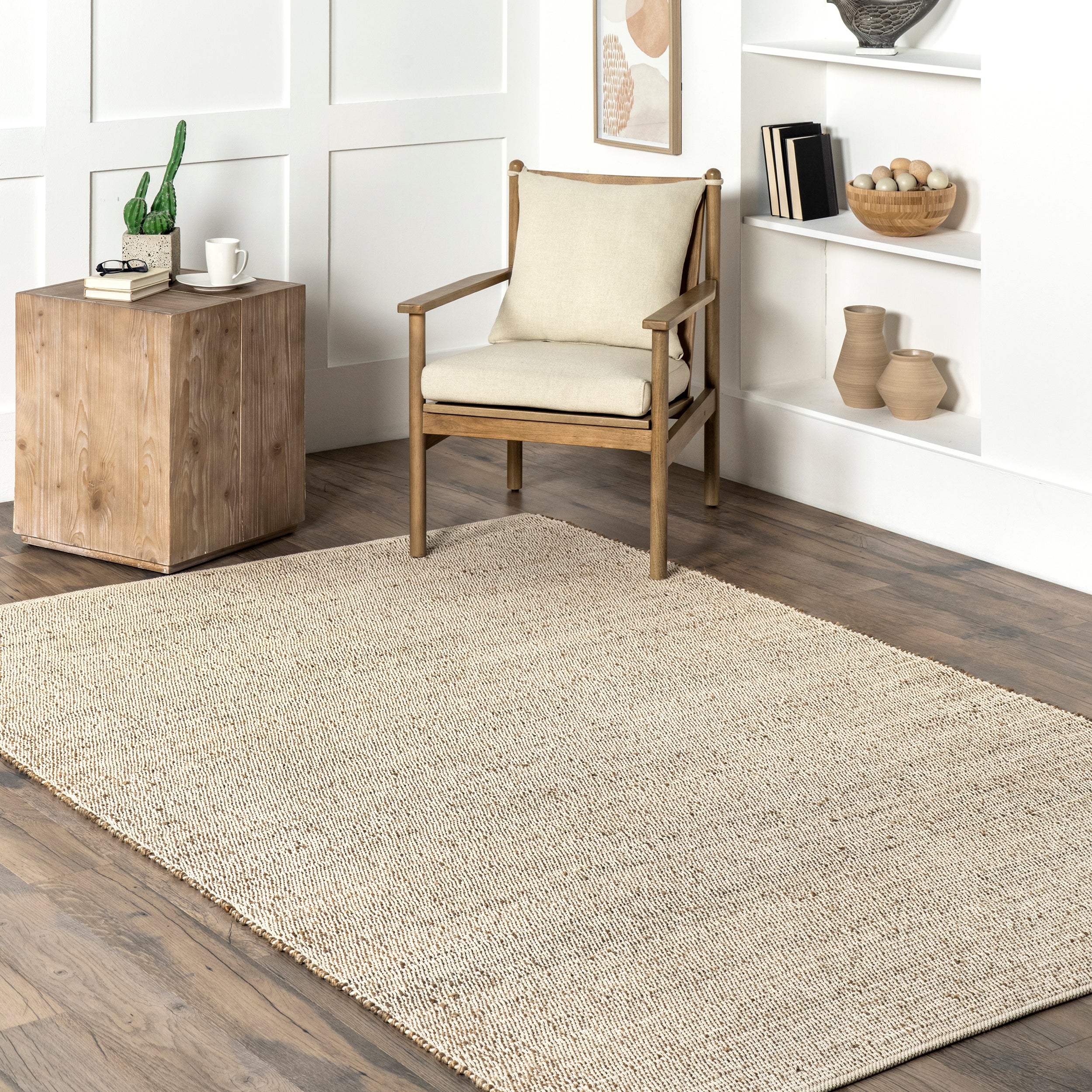 Elfriede Farmhouse Jute Blend Area Rug - Image 9