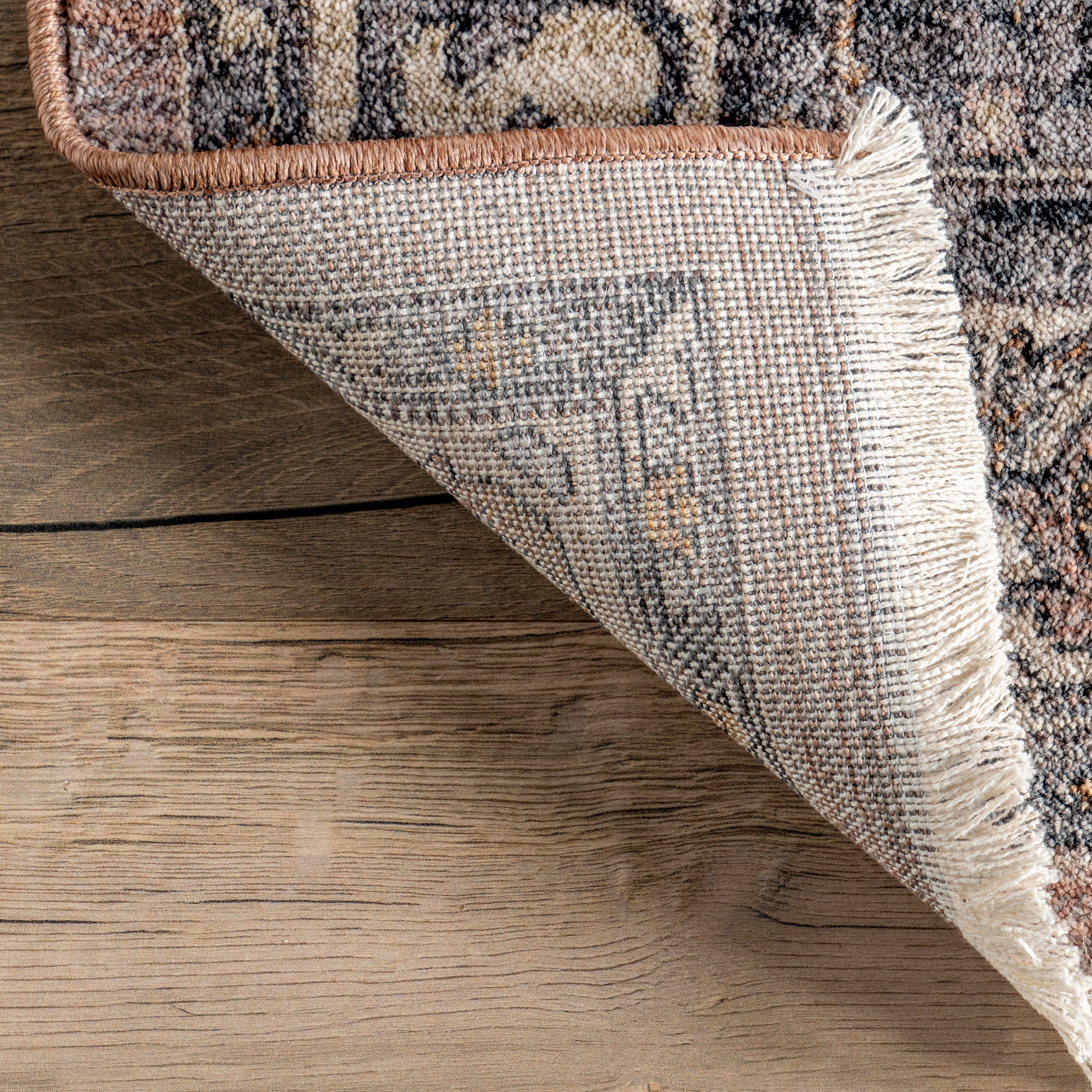 Faded Medallion Fringe Area Rug - Image 7