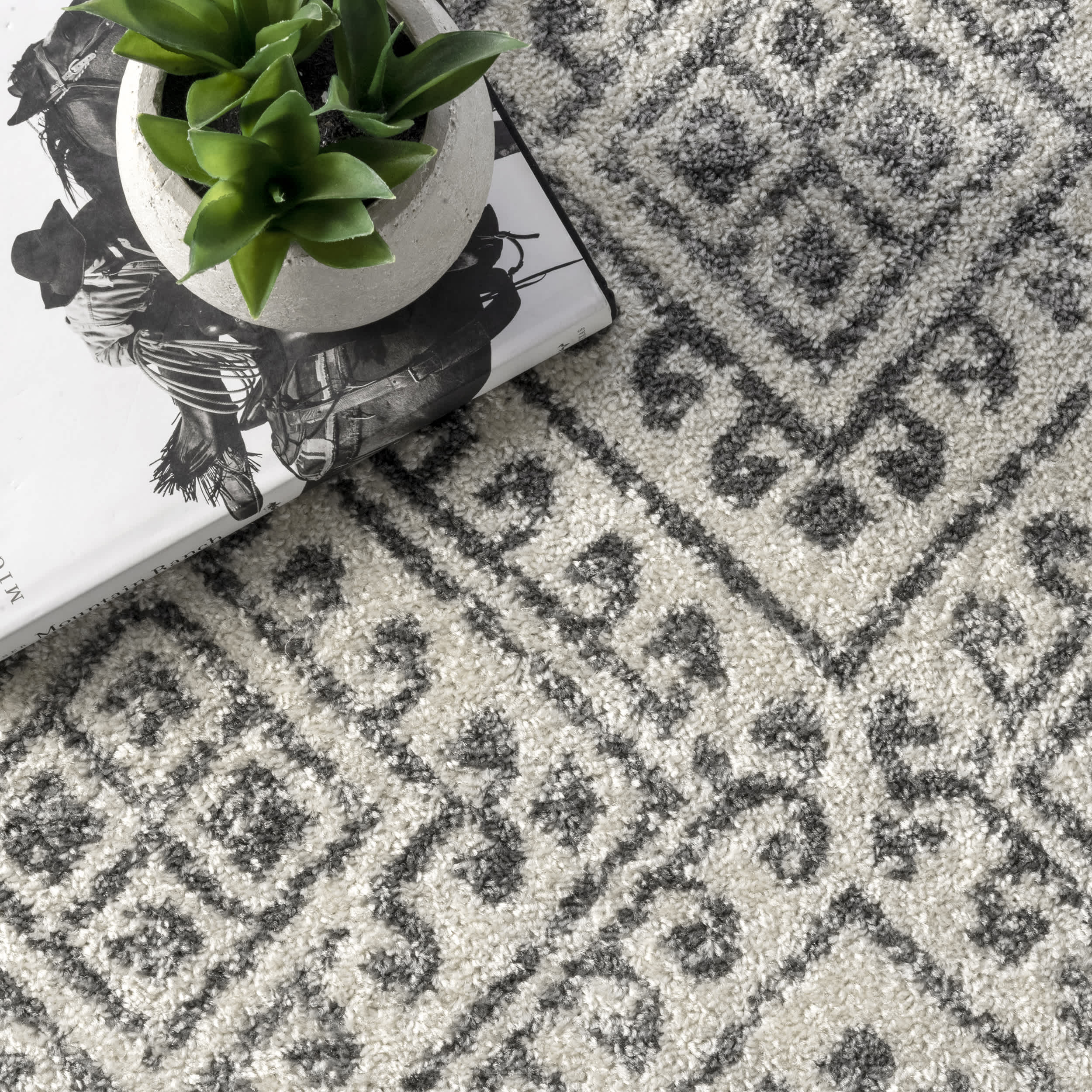 Camila Greek Diamond Trellis Area Rug - Image 6