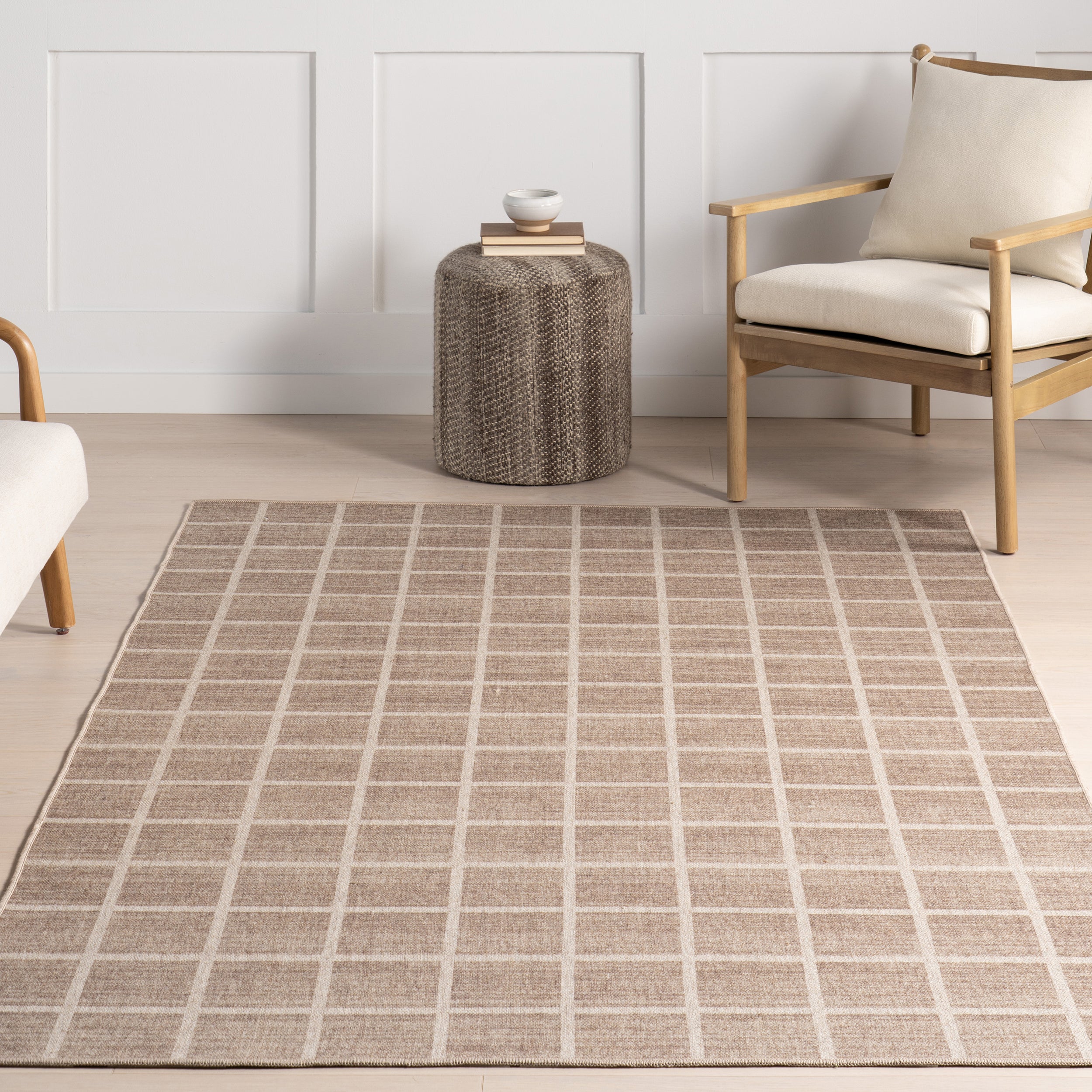Daena Checkered Machine Washable Area Rug - Image 9