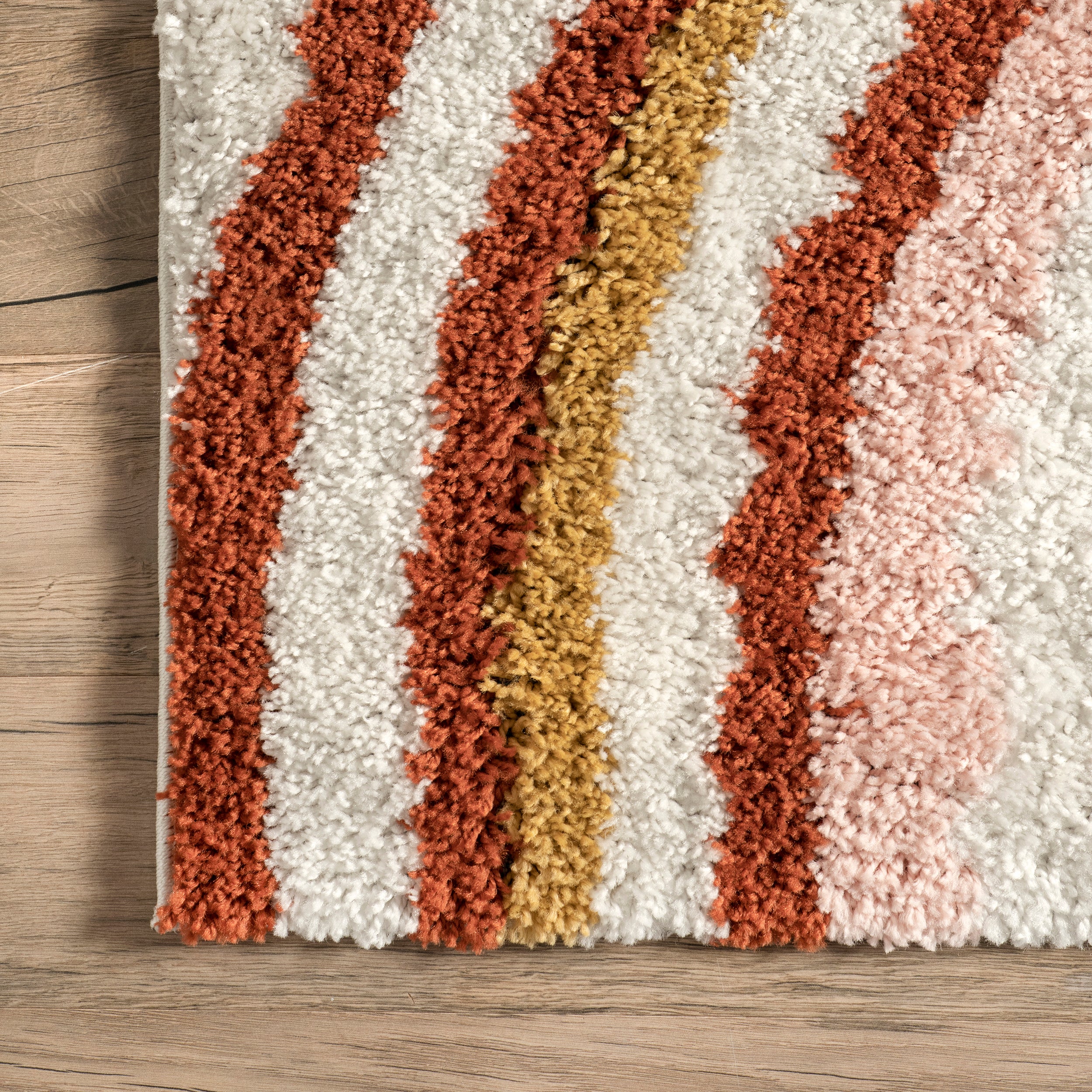 Dotty Half Sunset Shag Area Rug - Image 5