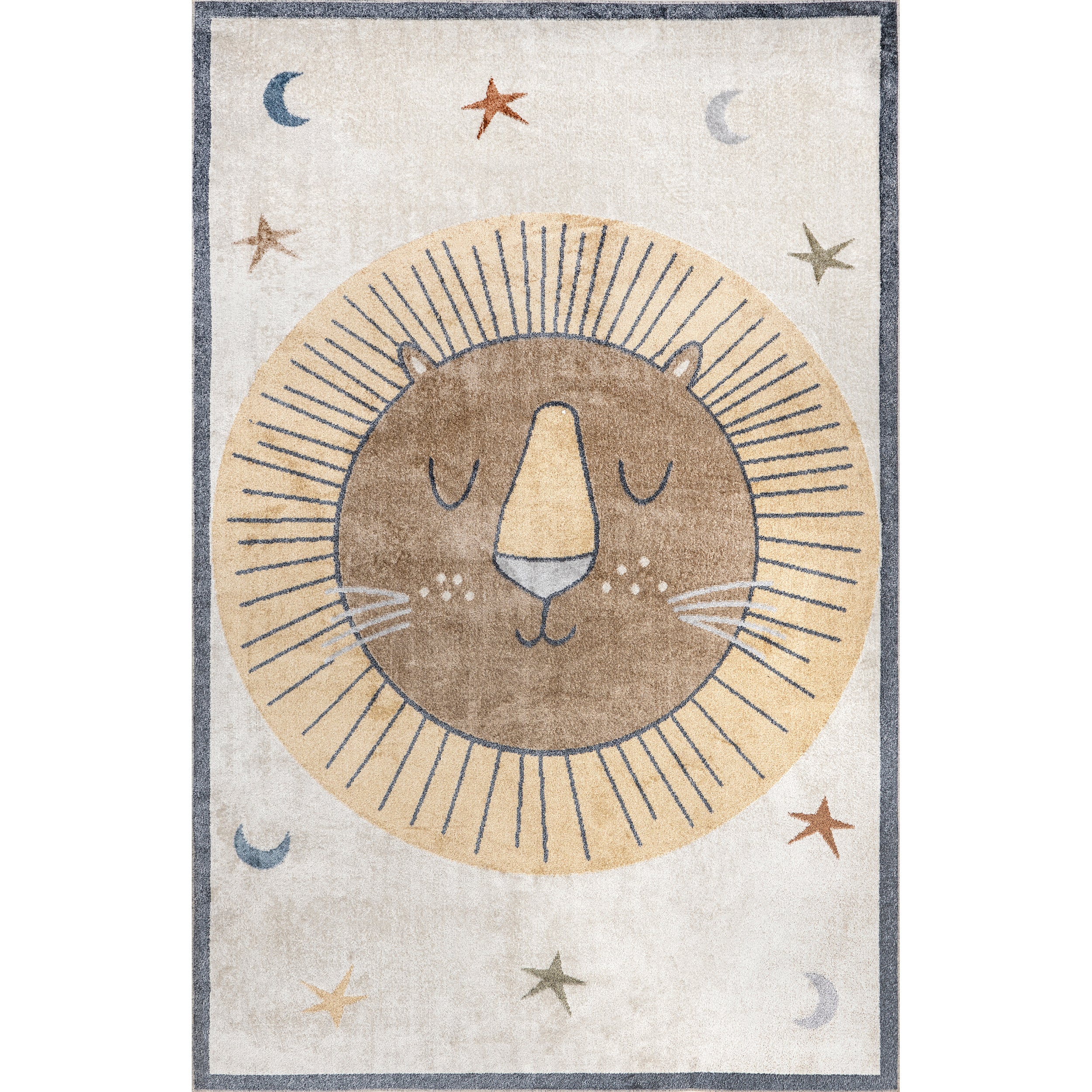 Remi Lion Kids Machine Washable Area Rug