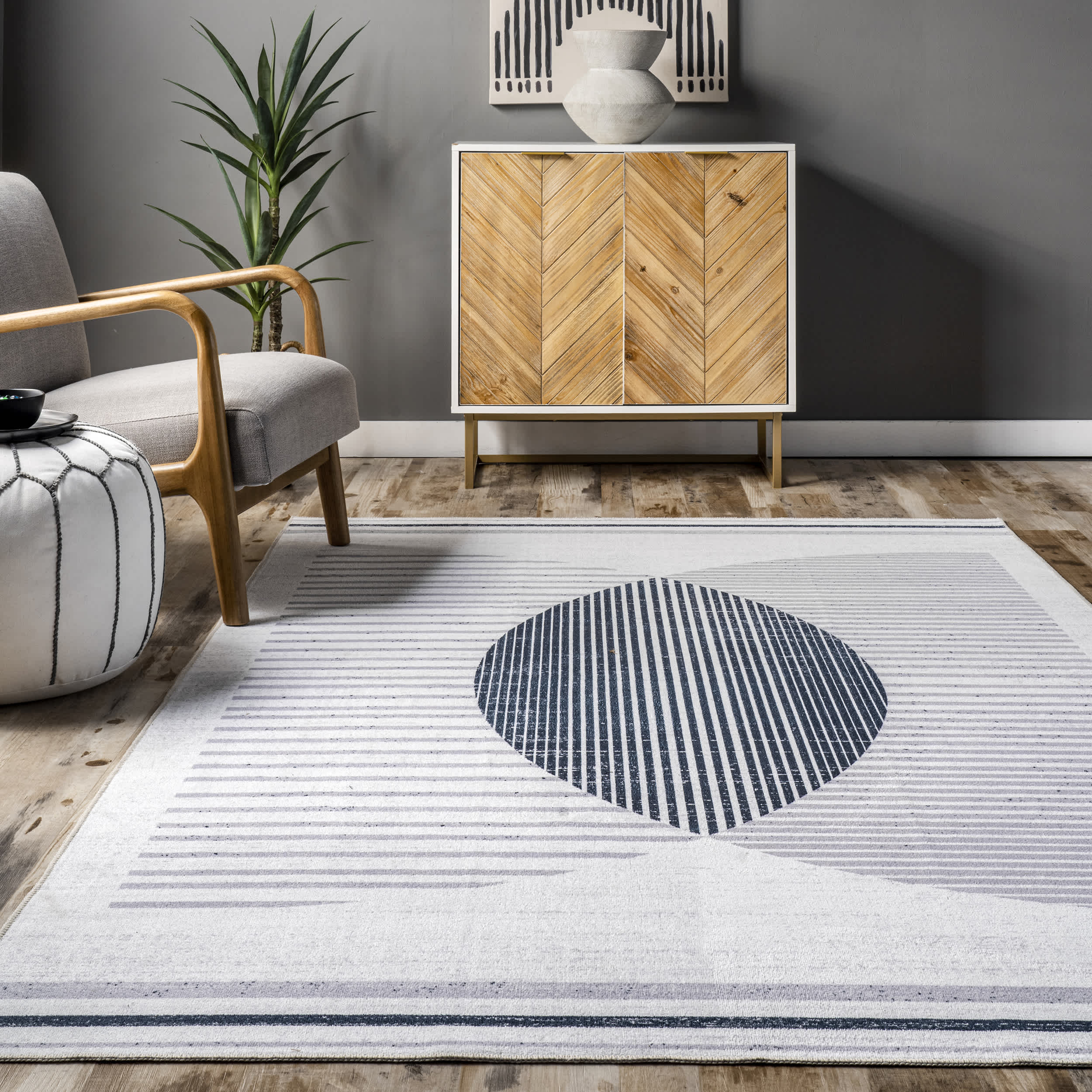 Winnie Washable Eclipse Area Rug - Image 8