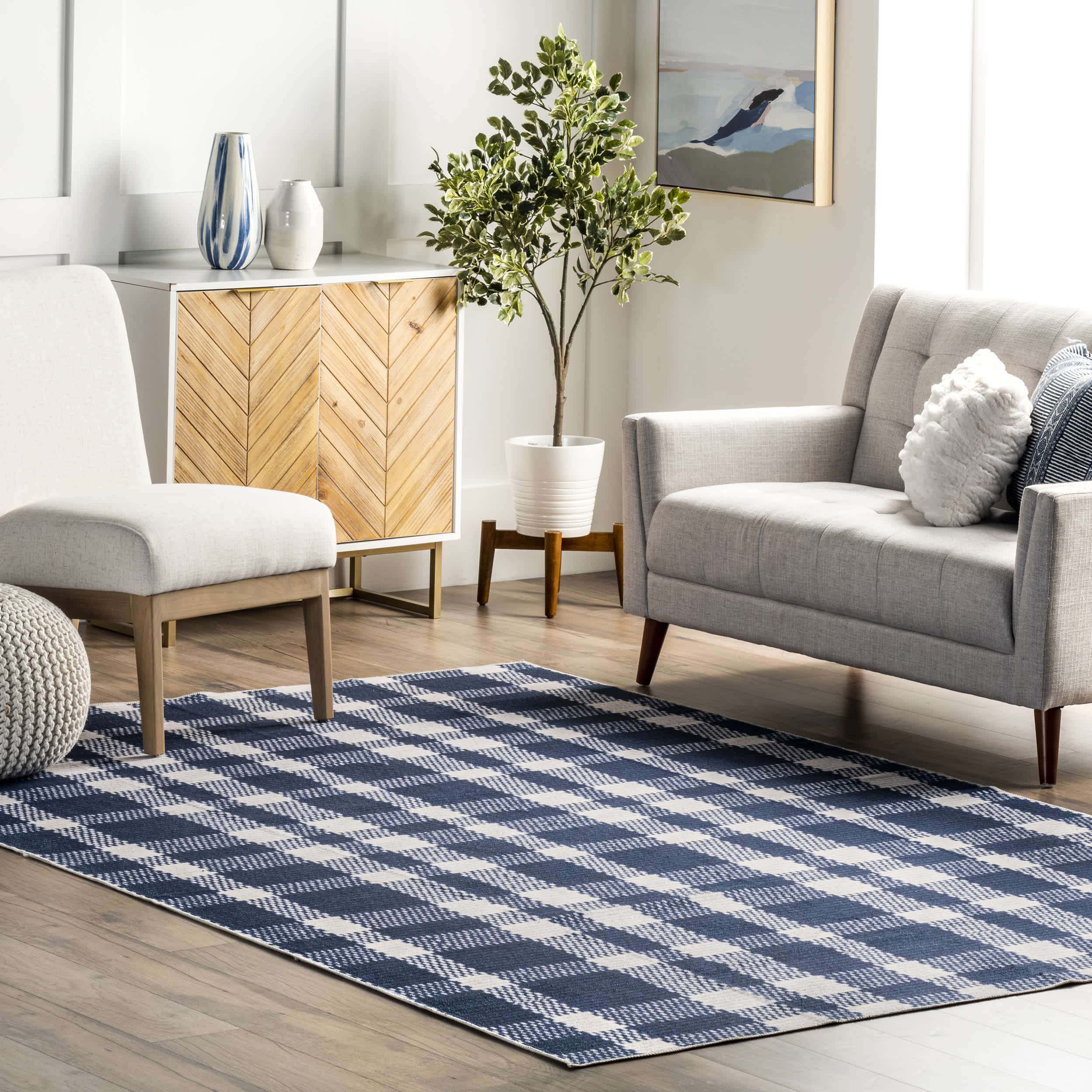 Tartan Plaid Washable Area Rug - Image 2