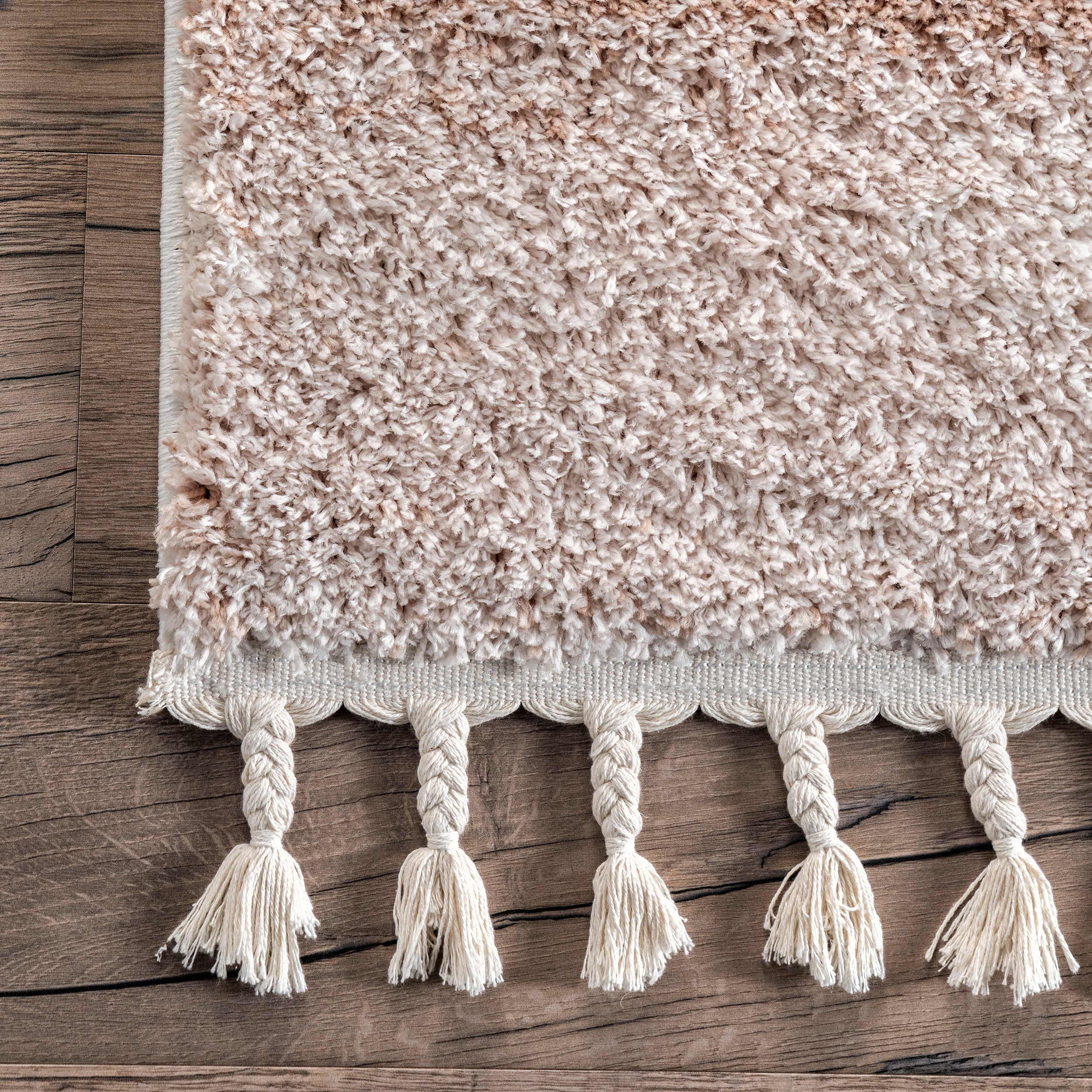 Kassidy Shaggy Contemporary Tassel Area Rug - Image 5