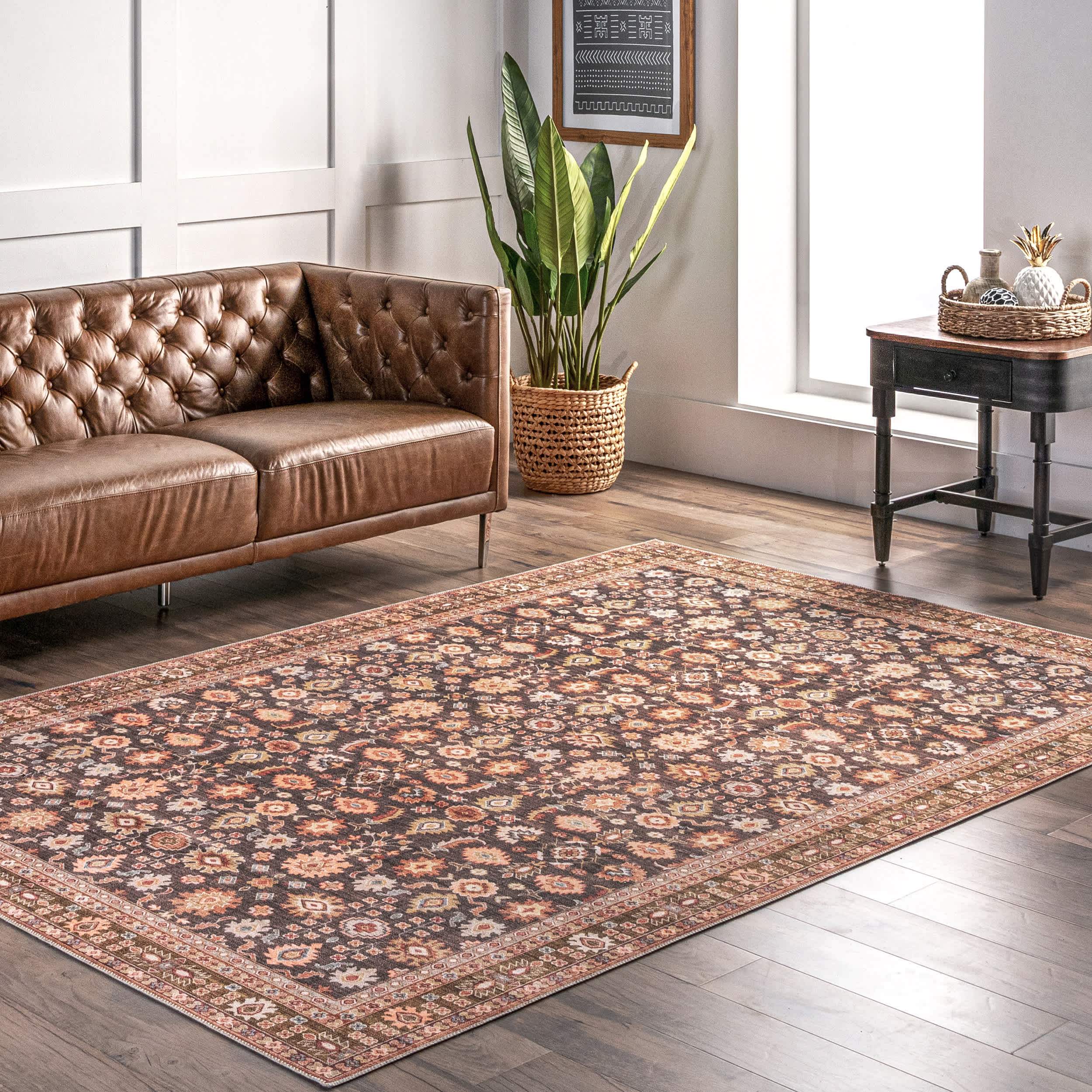 Claire Washable Floral Area Rug - Image 2