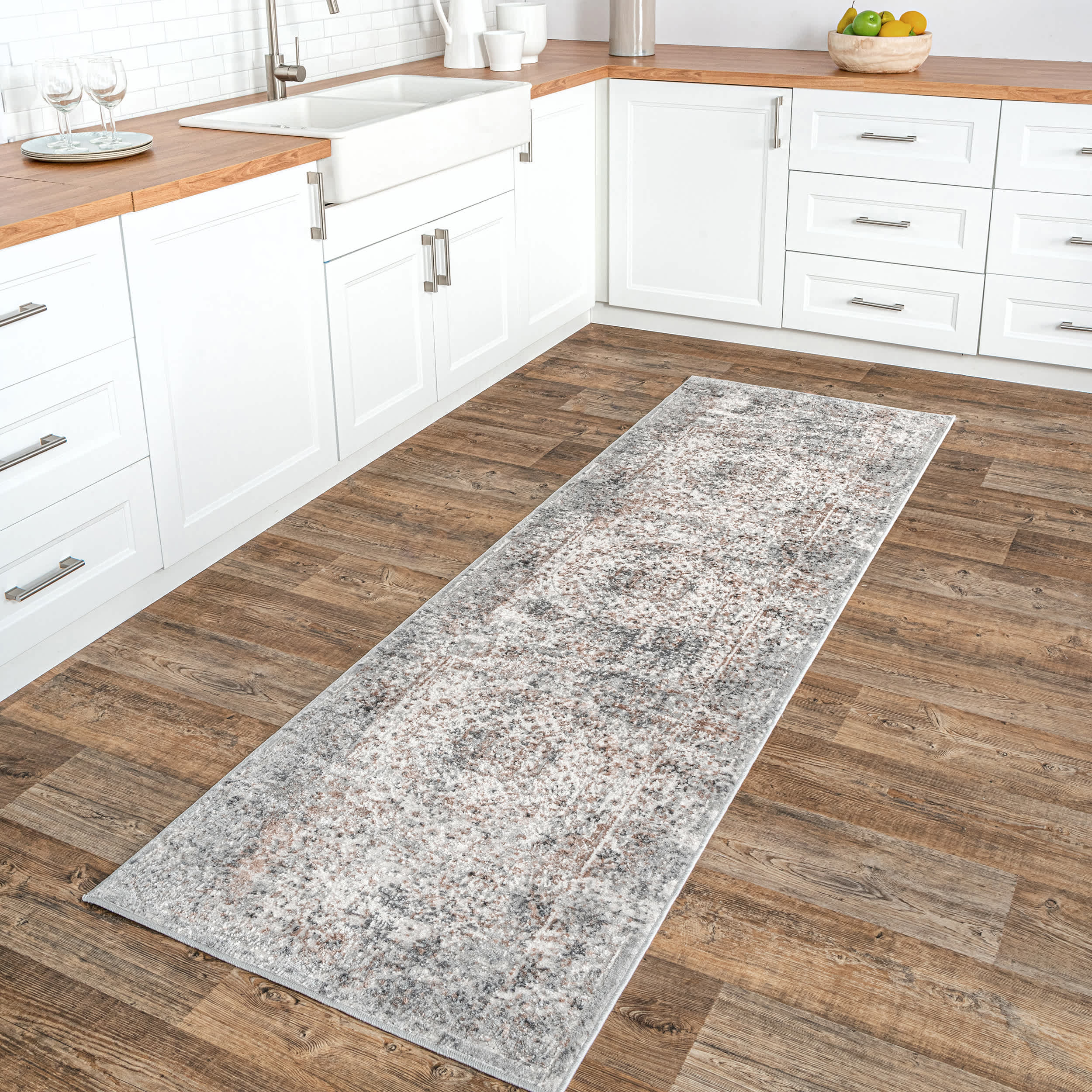Lola Distressed Medallion Area Rug - Image 10