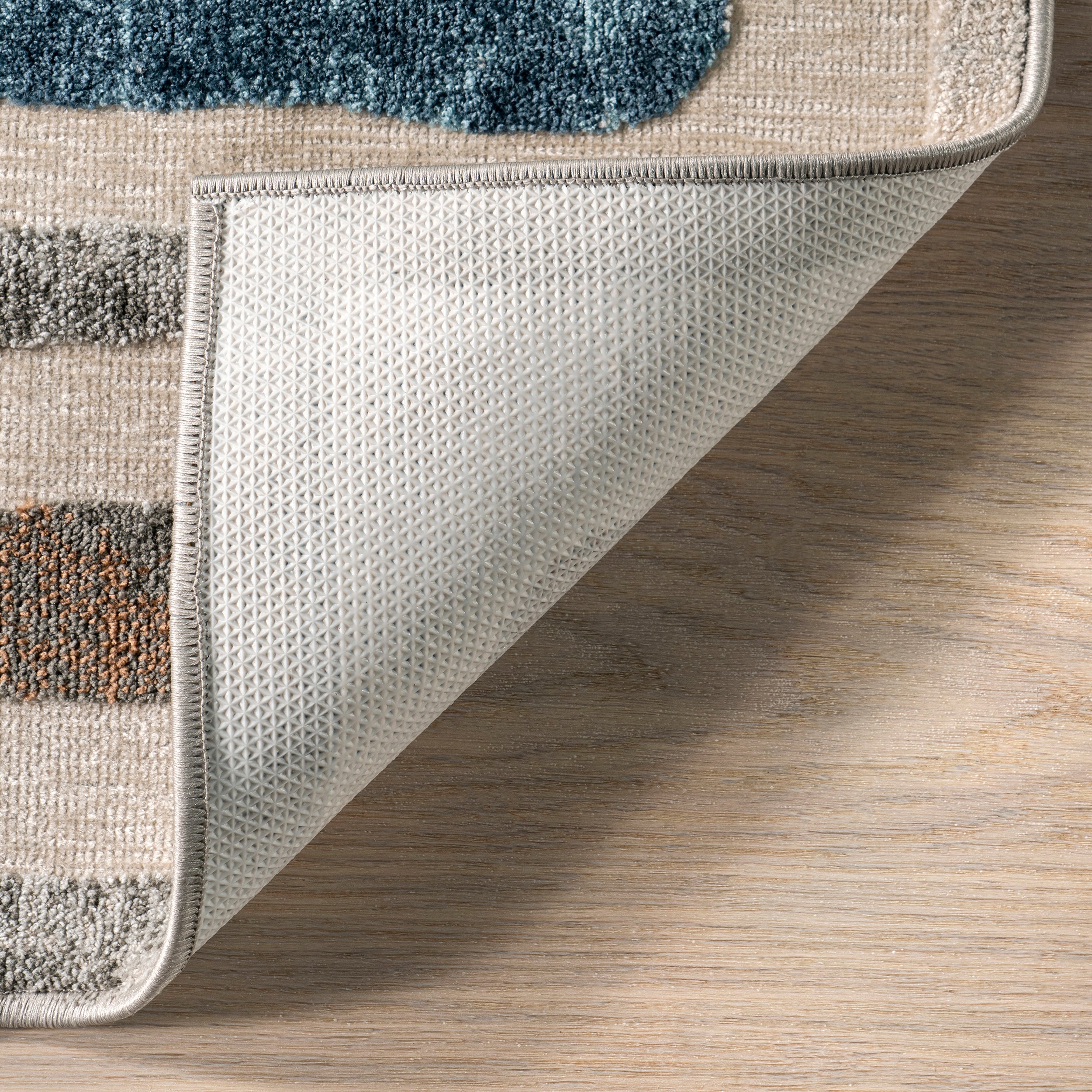Jenae Multi Striped Machine Washable Area Rug - Image 7