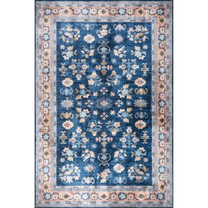 Verity SplashGuard Traditional Medallion Machine Washable Area Rug