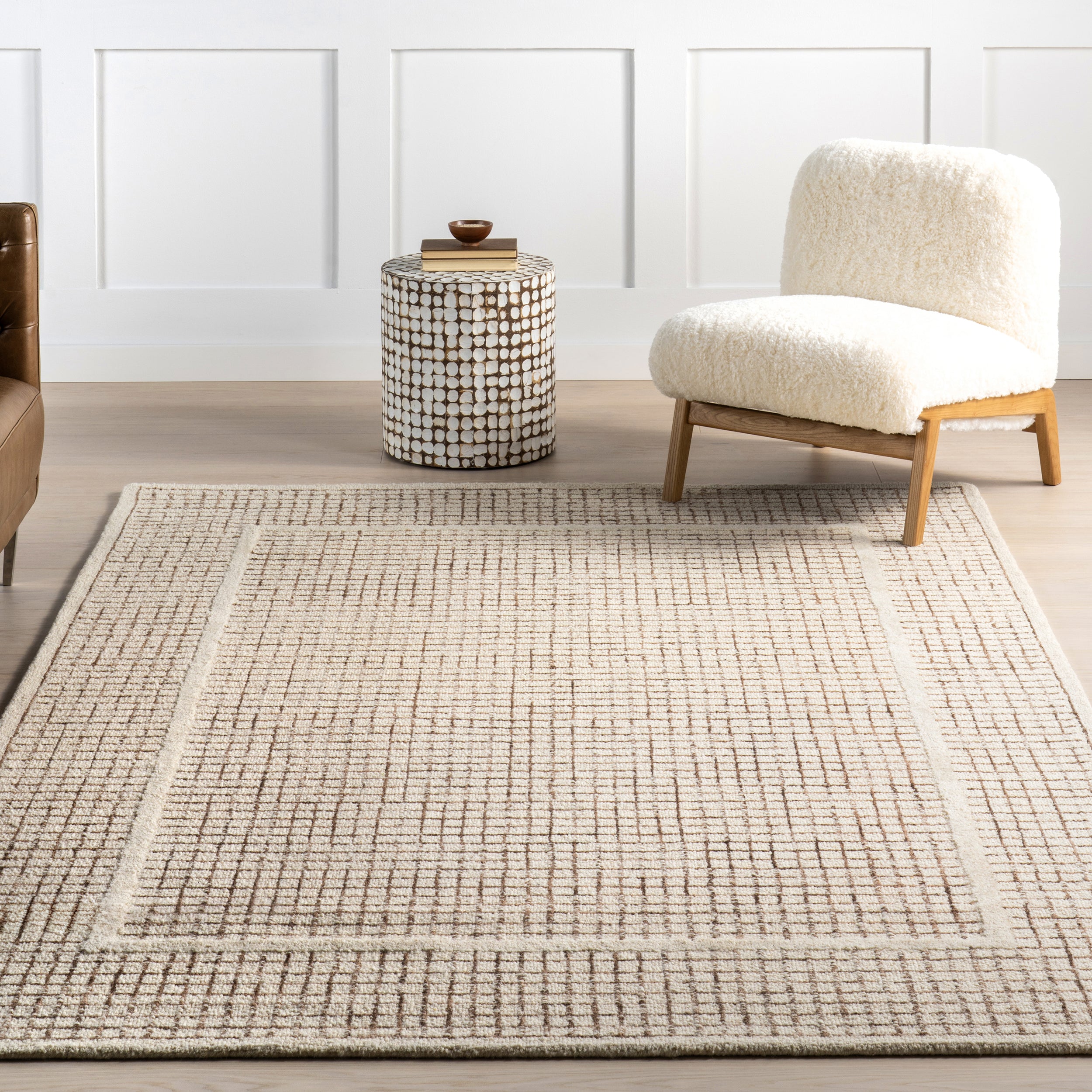 Emaline Geometric Wool Area Rug - Image 18