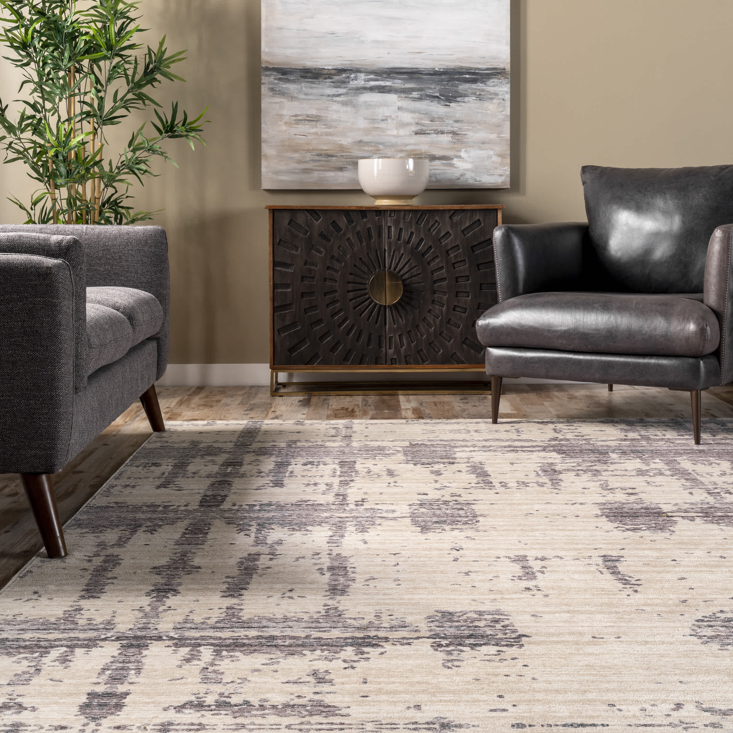 Abstract Washable Area Rug - Image 8
