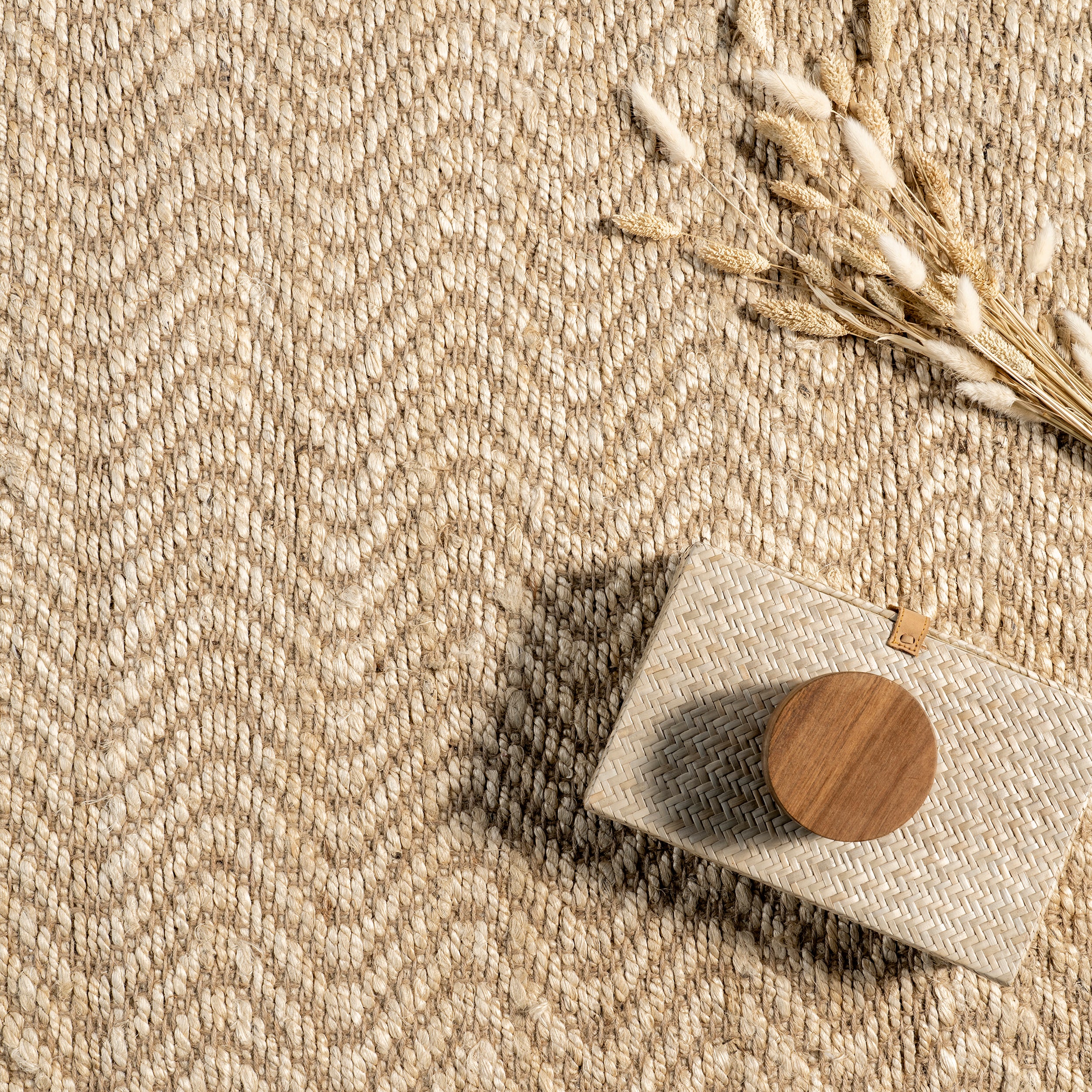 Don Chevron Jute Tasseled Area Rug - Image 6
