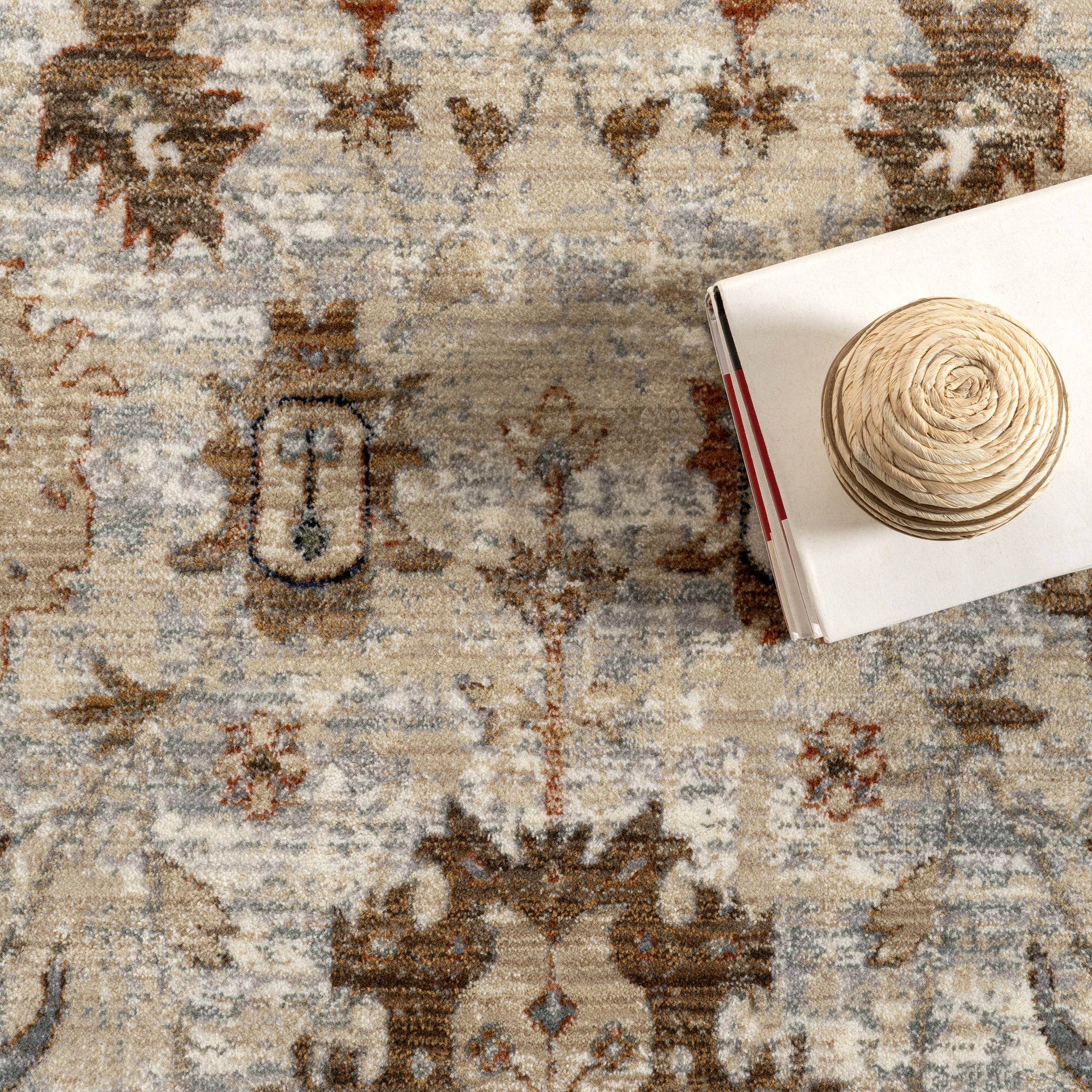 Mylah Vintage Medallion Area Rug - Image 6