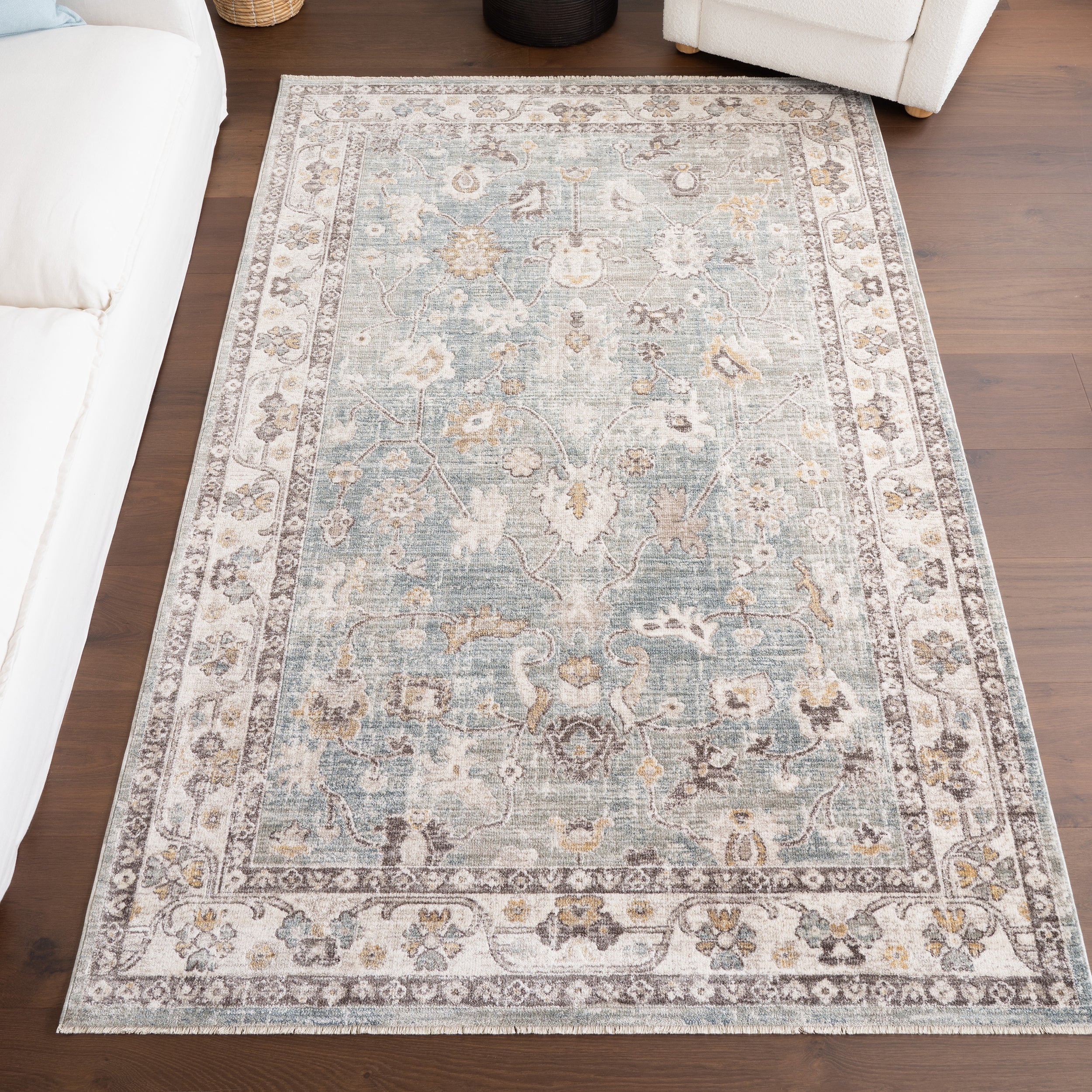 Delvina Vintage Traditional Medallion Area Rug - Image 2