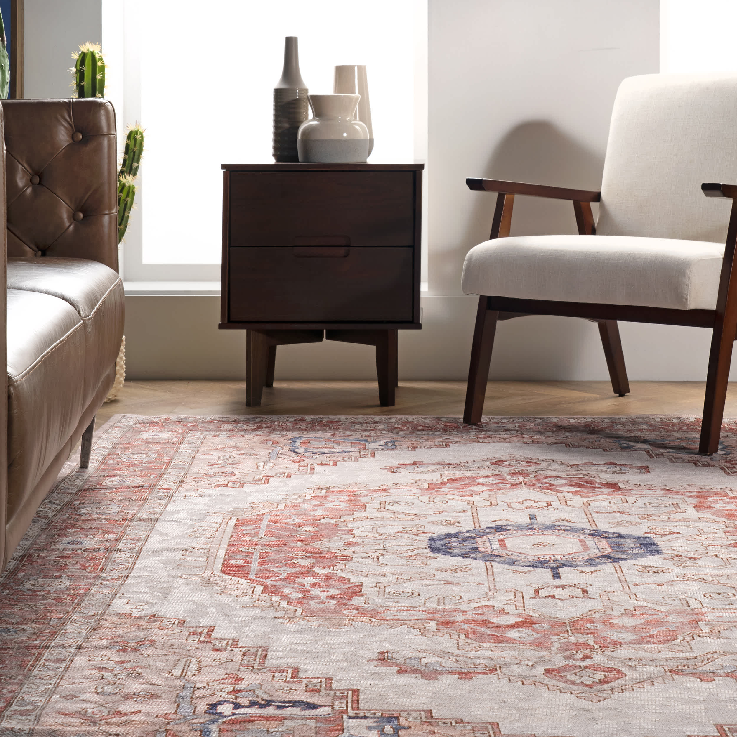 Polly Traditional Medallion Area Rug - Image 7