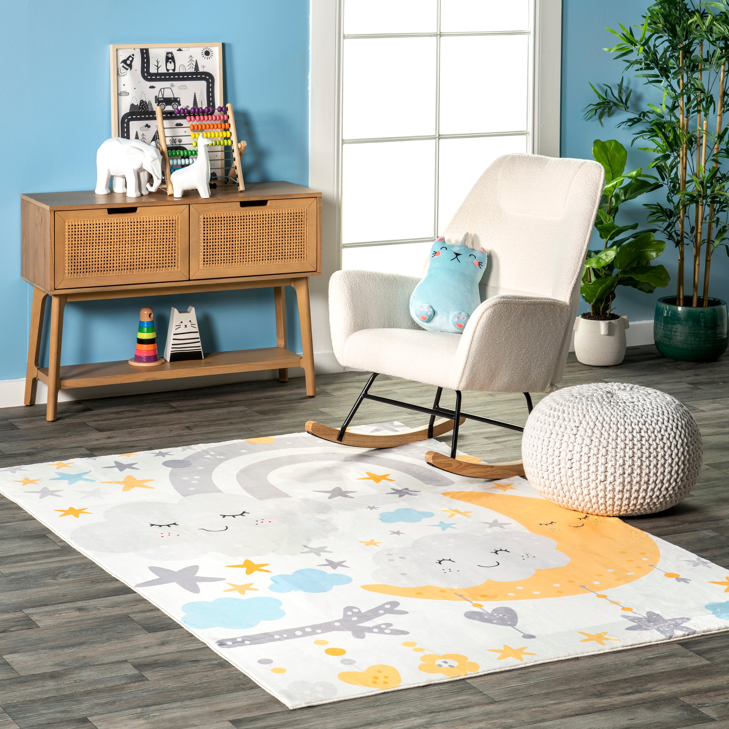 Sweet Dreams Machine Washable Kids Area Rug - Image 2