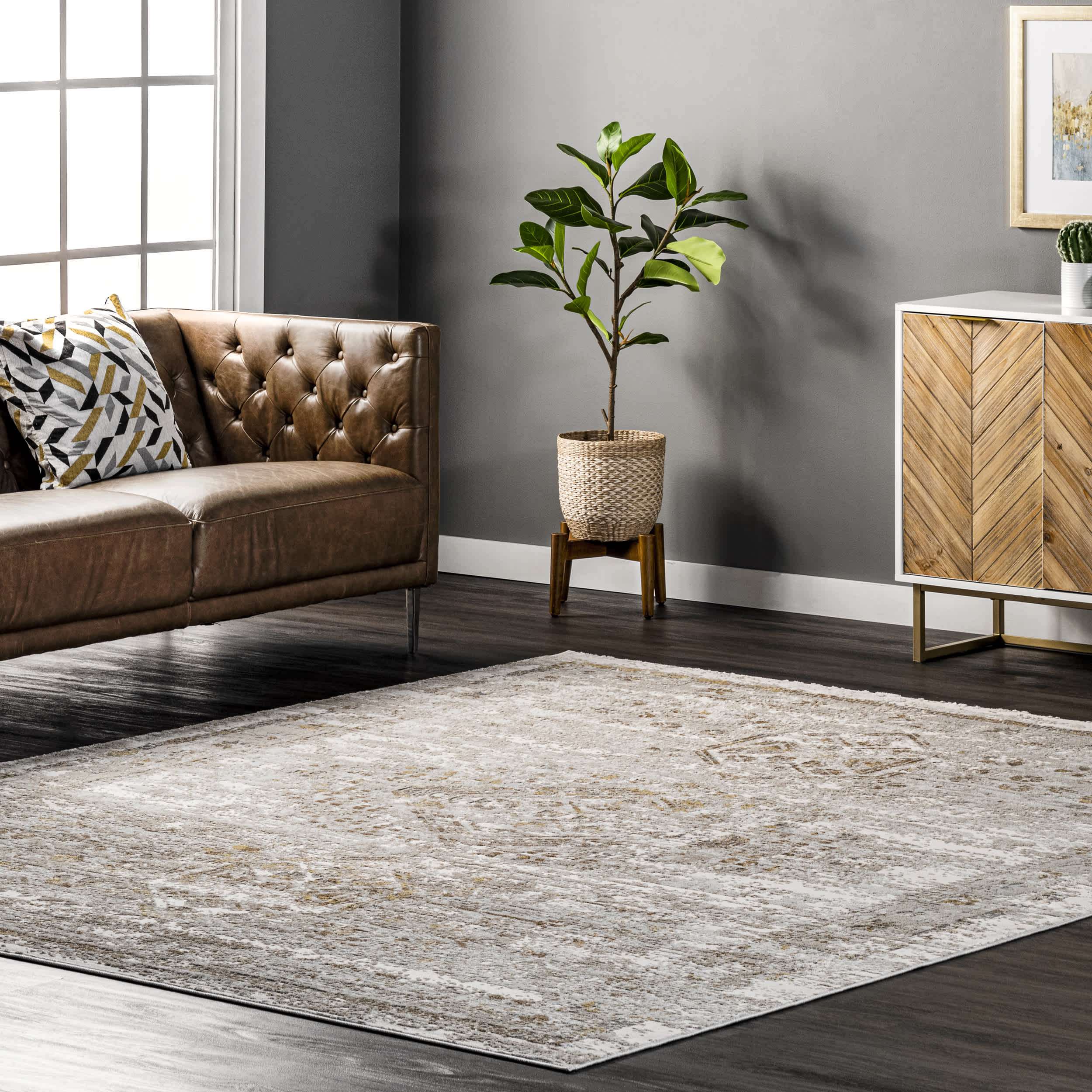 Lucille Faded Vintage Medallion Area Rug - Image 2