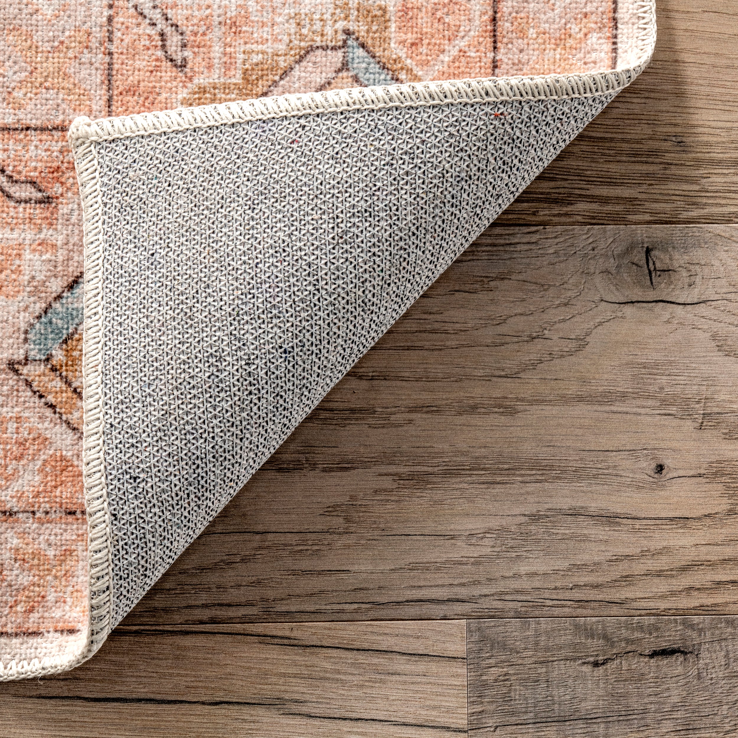 Dawson Machine Washable Distressed Medallion Area Rug - Image 7