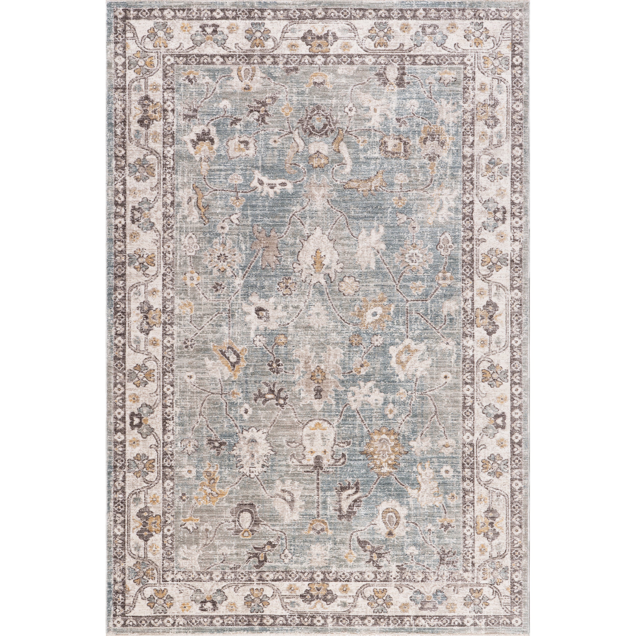 Delvina Vintage Traditional Medallion Area Rug