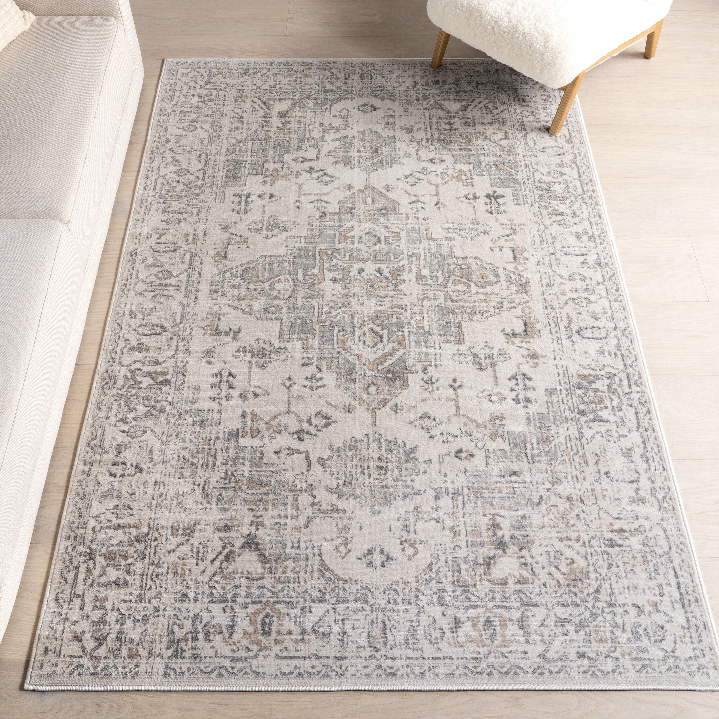 Lilibet Traditional Medallion Area Rug - Image 2