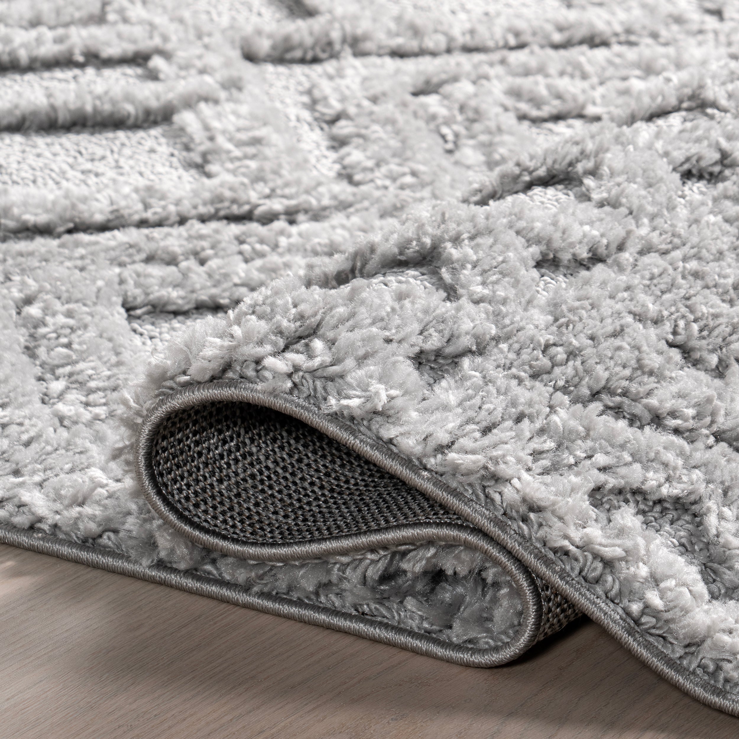 Akia Lattice High/Low Tassel Area Rug - Image 14