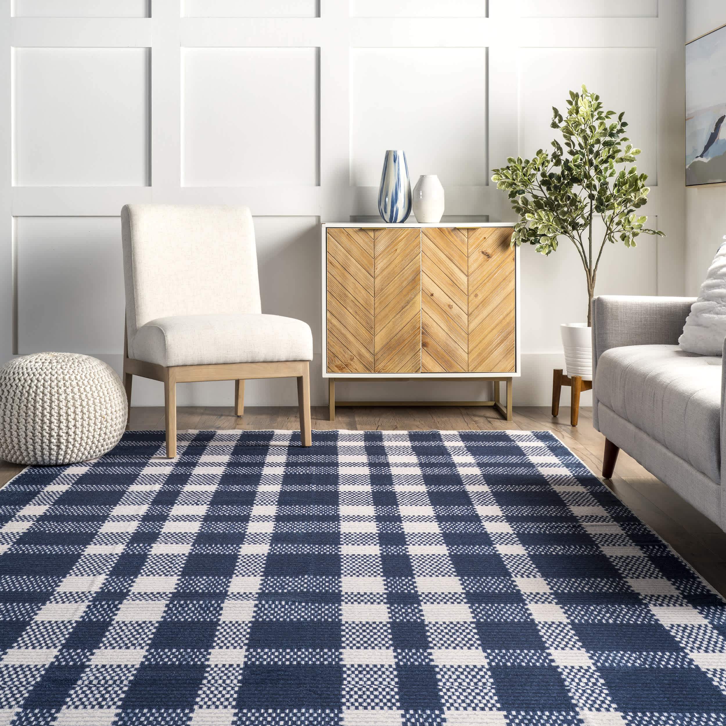 Tartan Plaid Washable Area Rug - Image 8