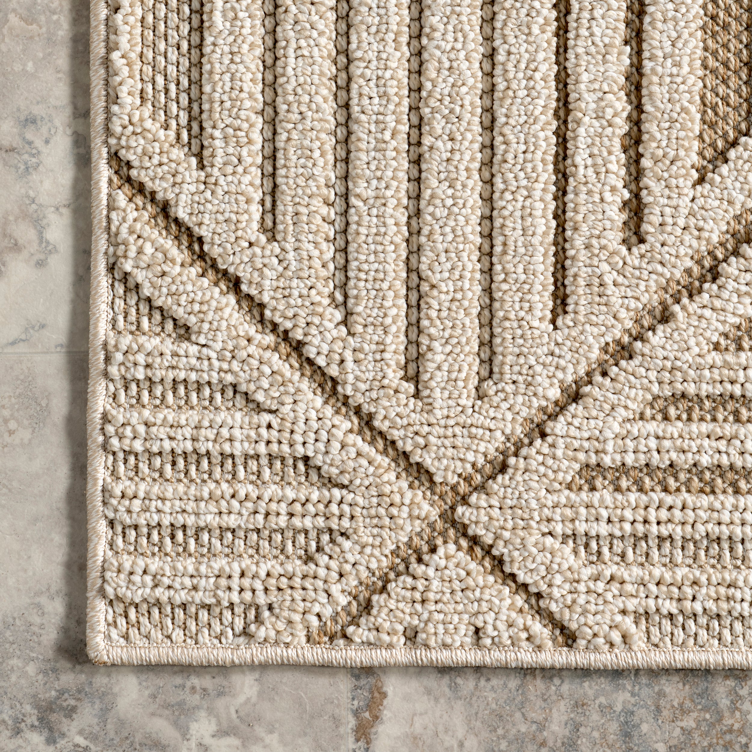 Letitia Raised Diamond Indoor/Outdoor Area Rug - Image 5
