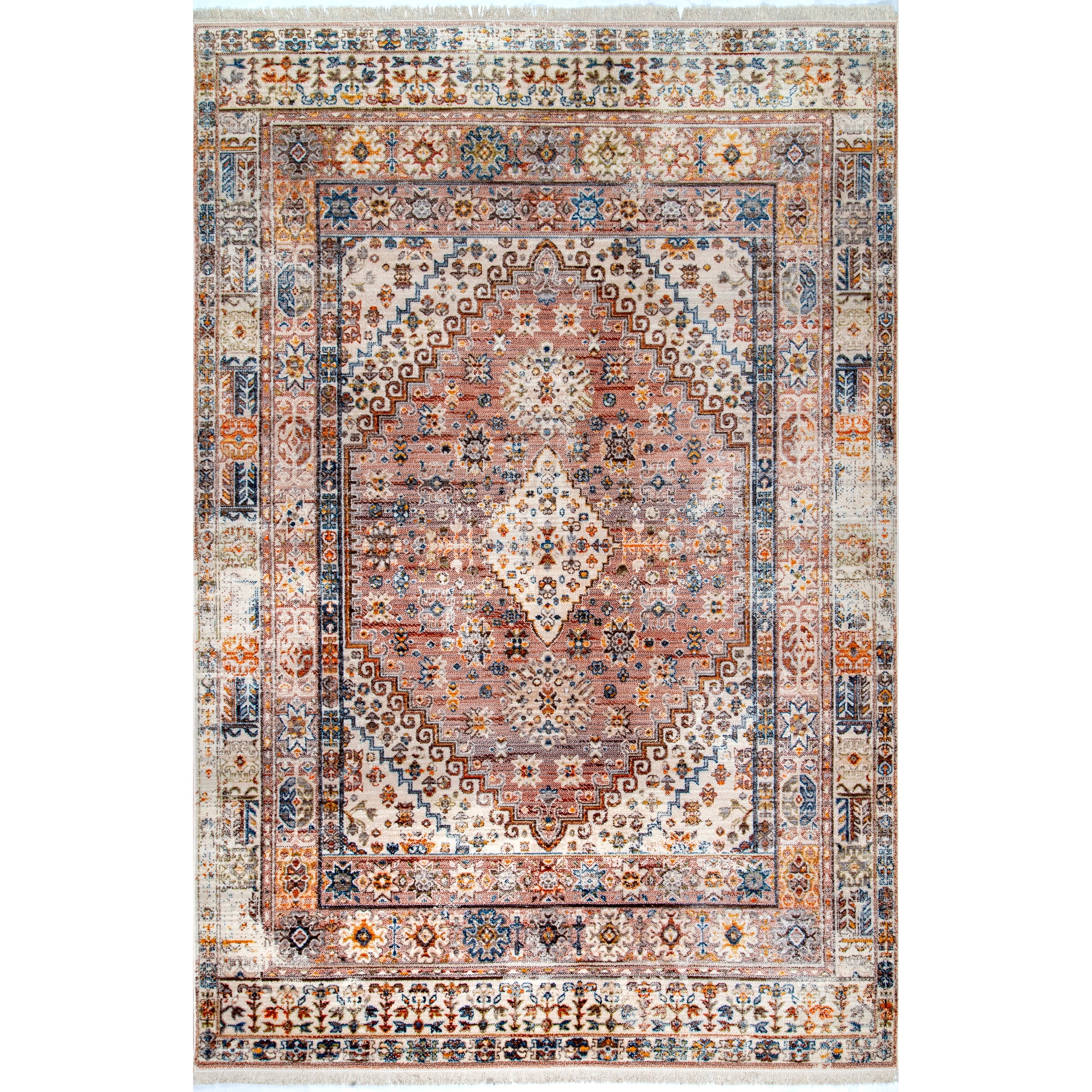 Farley Medallion Fringe Area Rug - Image 23
