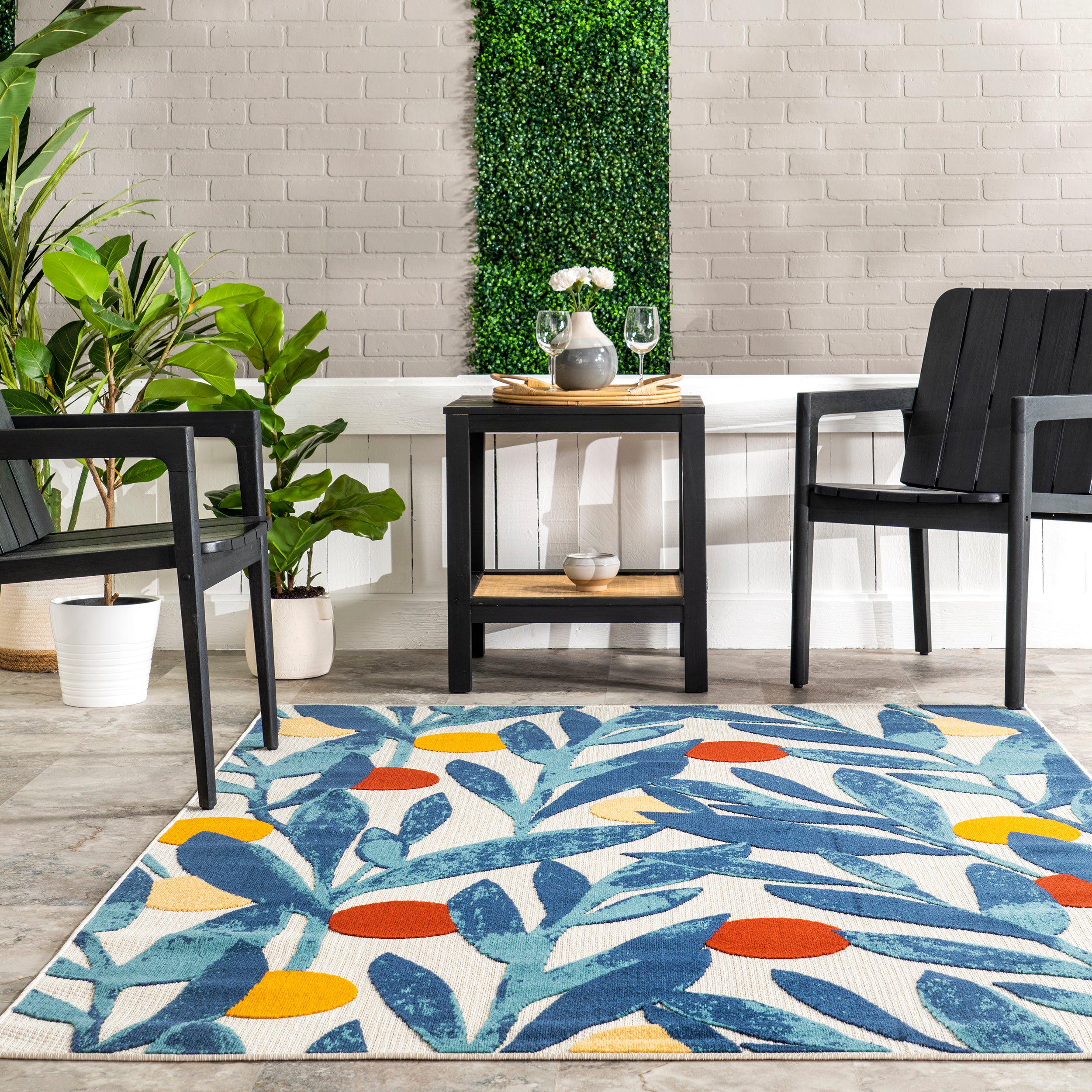 Jenny Floral Indoor/Outdoor Area Rug - Image 8