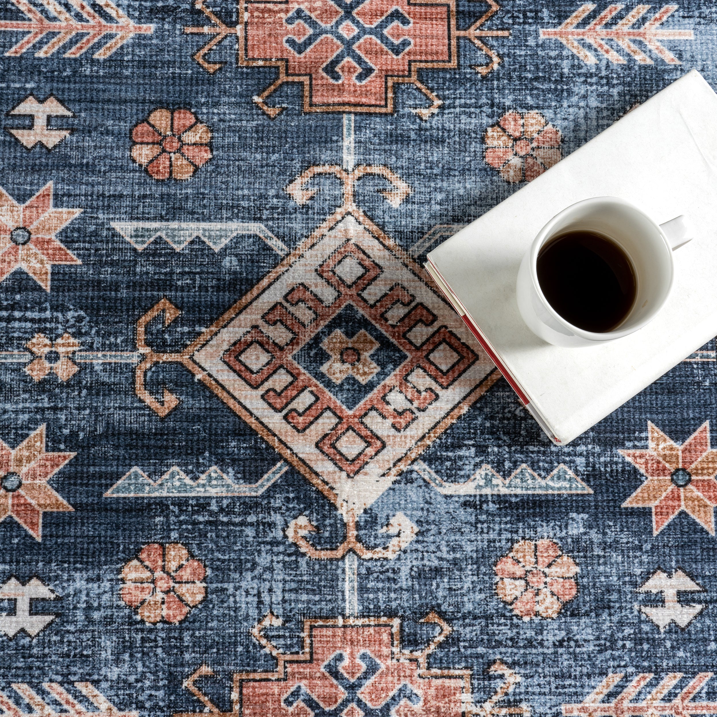 Astra SplashGuard Traditional Machine Washable Area Rug - Image 7
