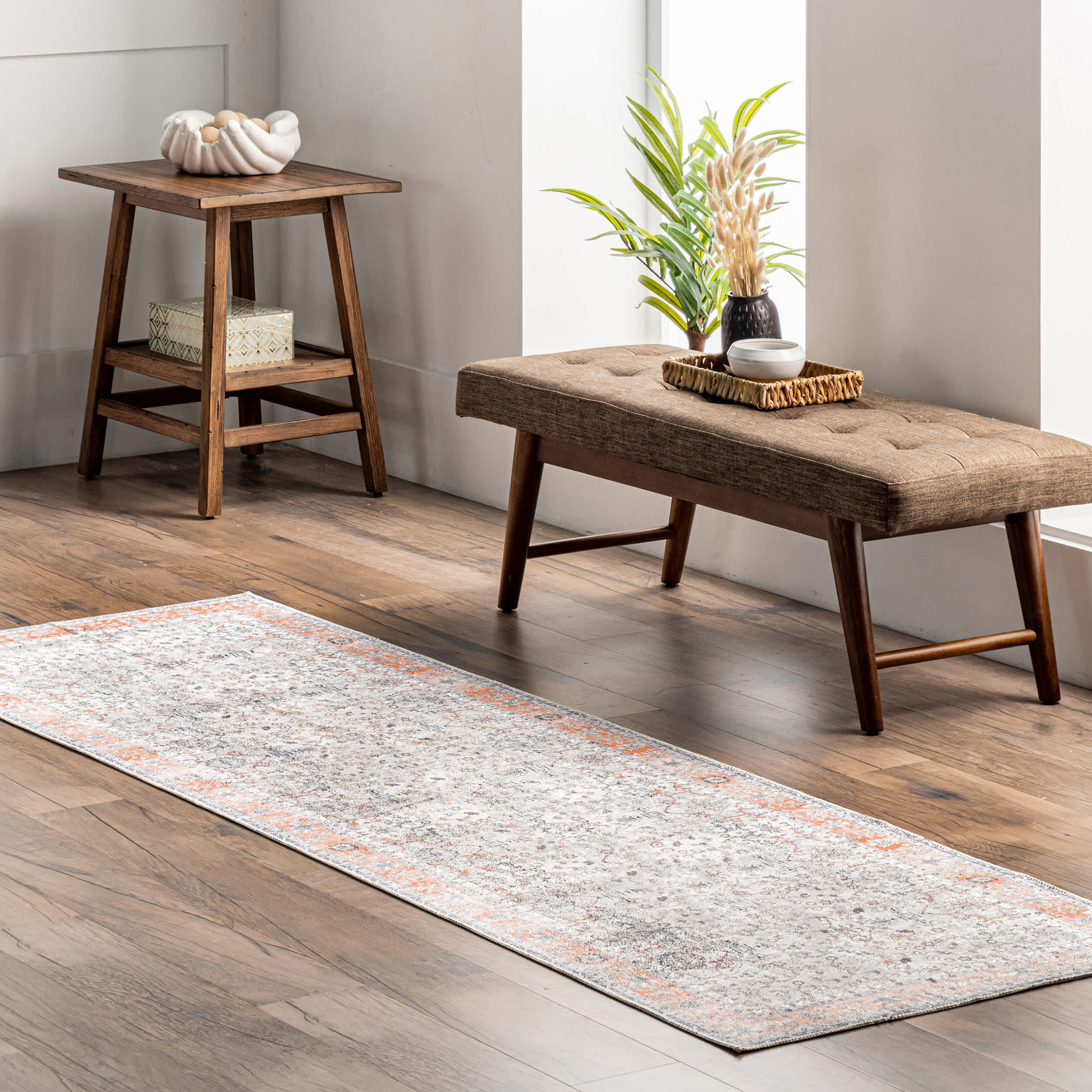 Julia Machine Washable Transitional Border Area Rug - Image 10