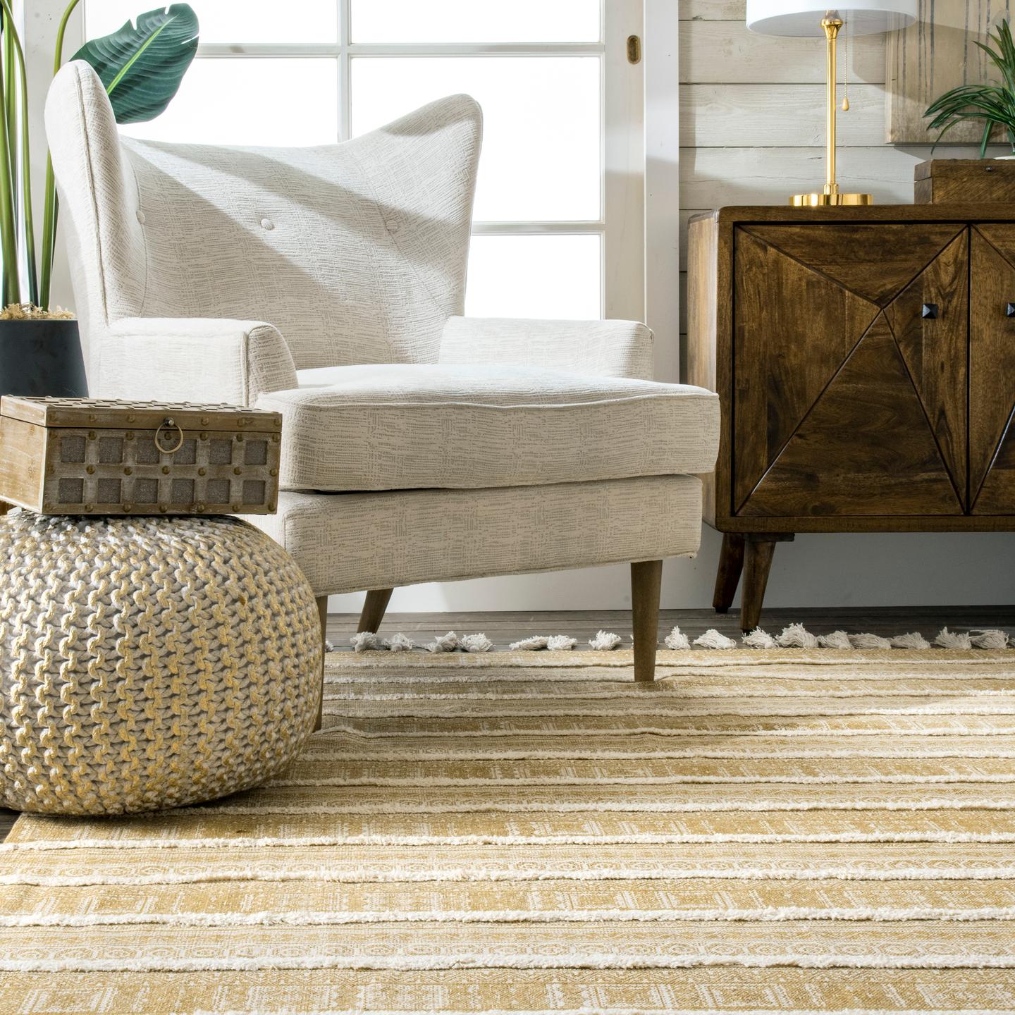 Rasmus Greek Frieze Stripes Area Rug - Image 8