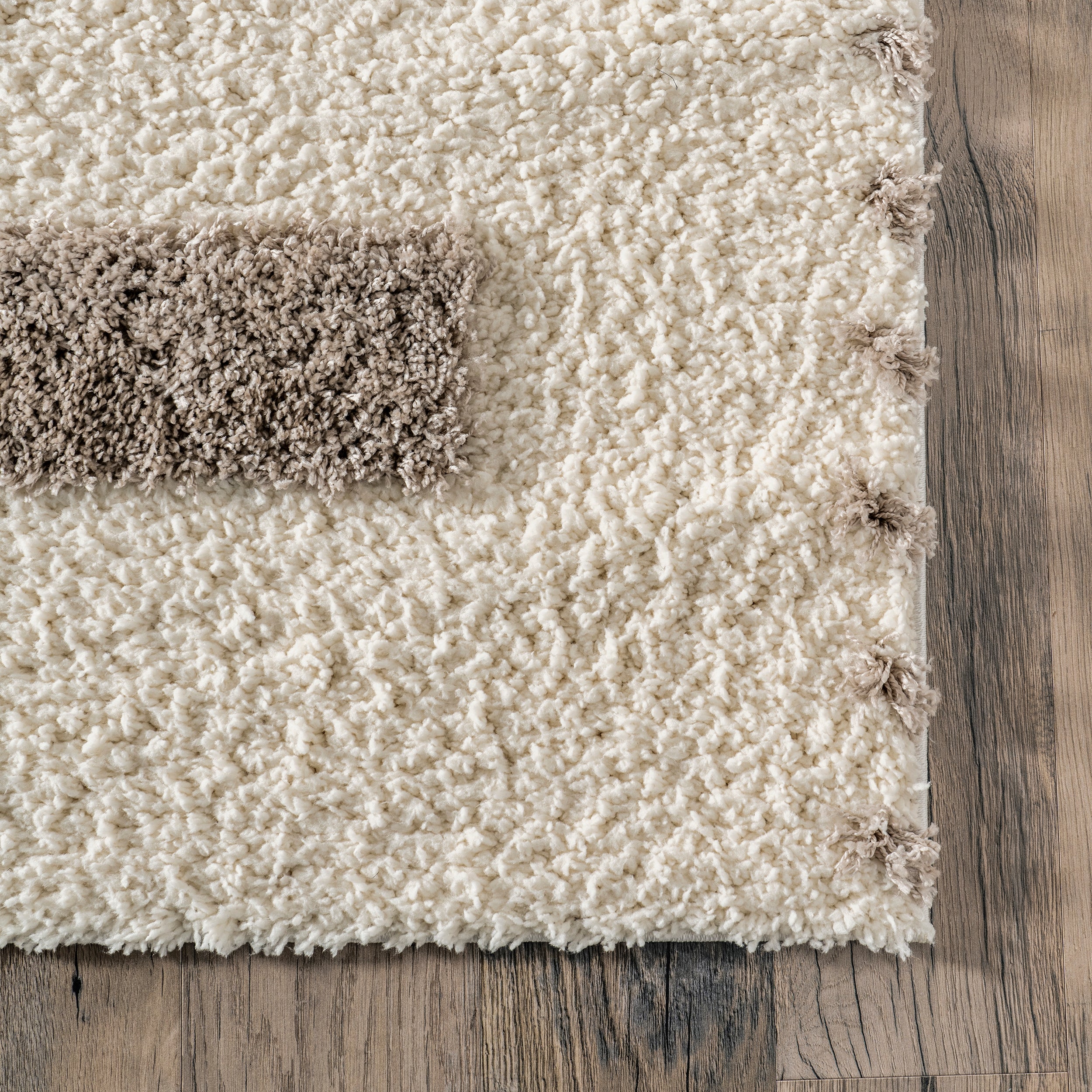 Jasmina High/Low Striped Shag Area Rug - Image 5