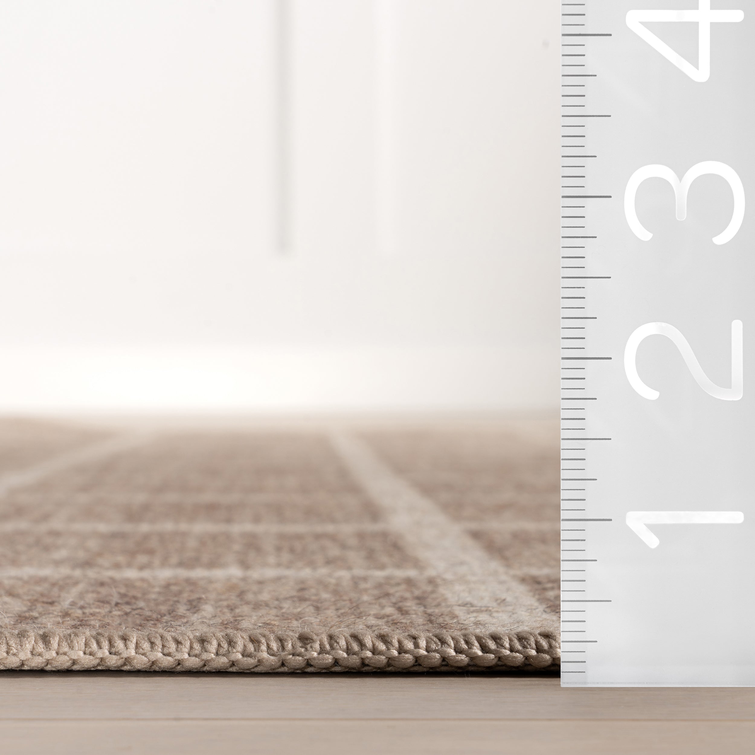 Daena Checkered Machine Washable Area Rug - Image 3