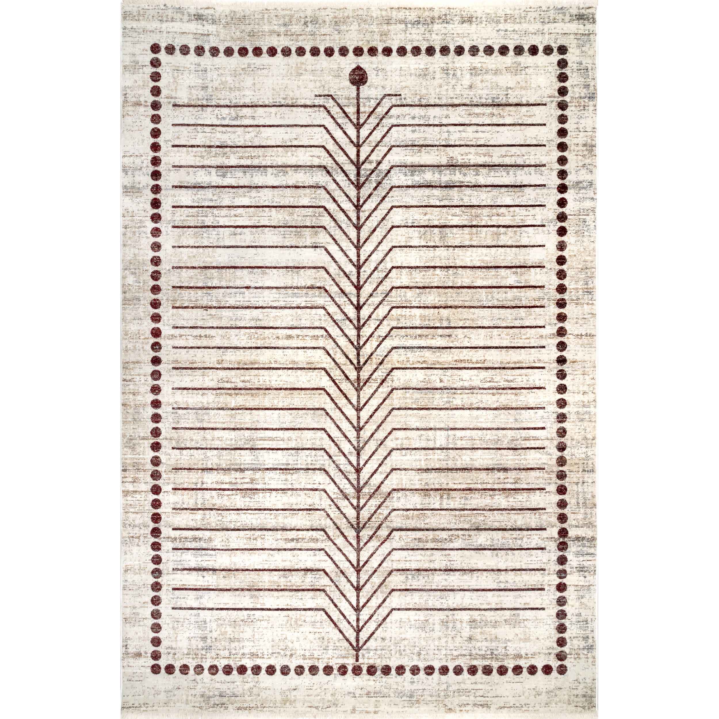 Gothic Zen Fringed Area Rug